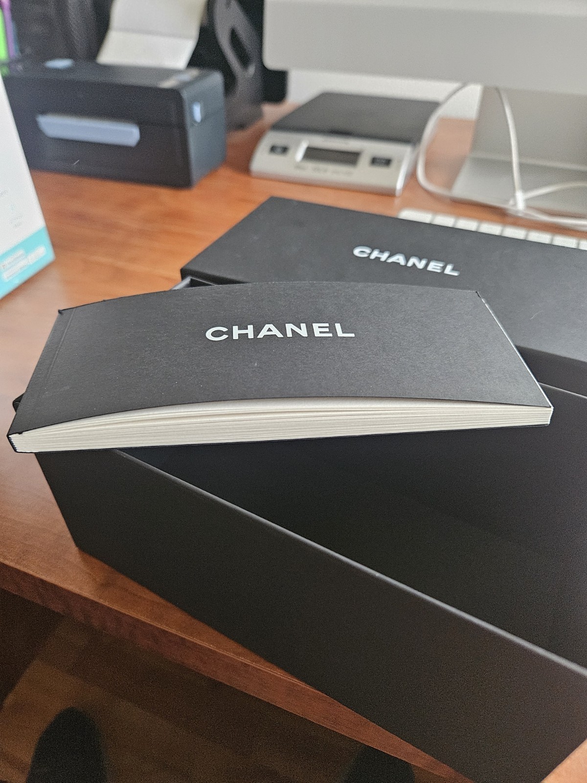 Chanel Empty Box Black Rectangular Authentic 7.5 X 4 X 3.5