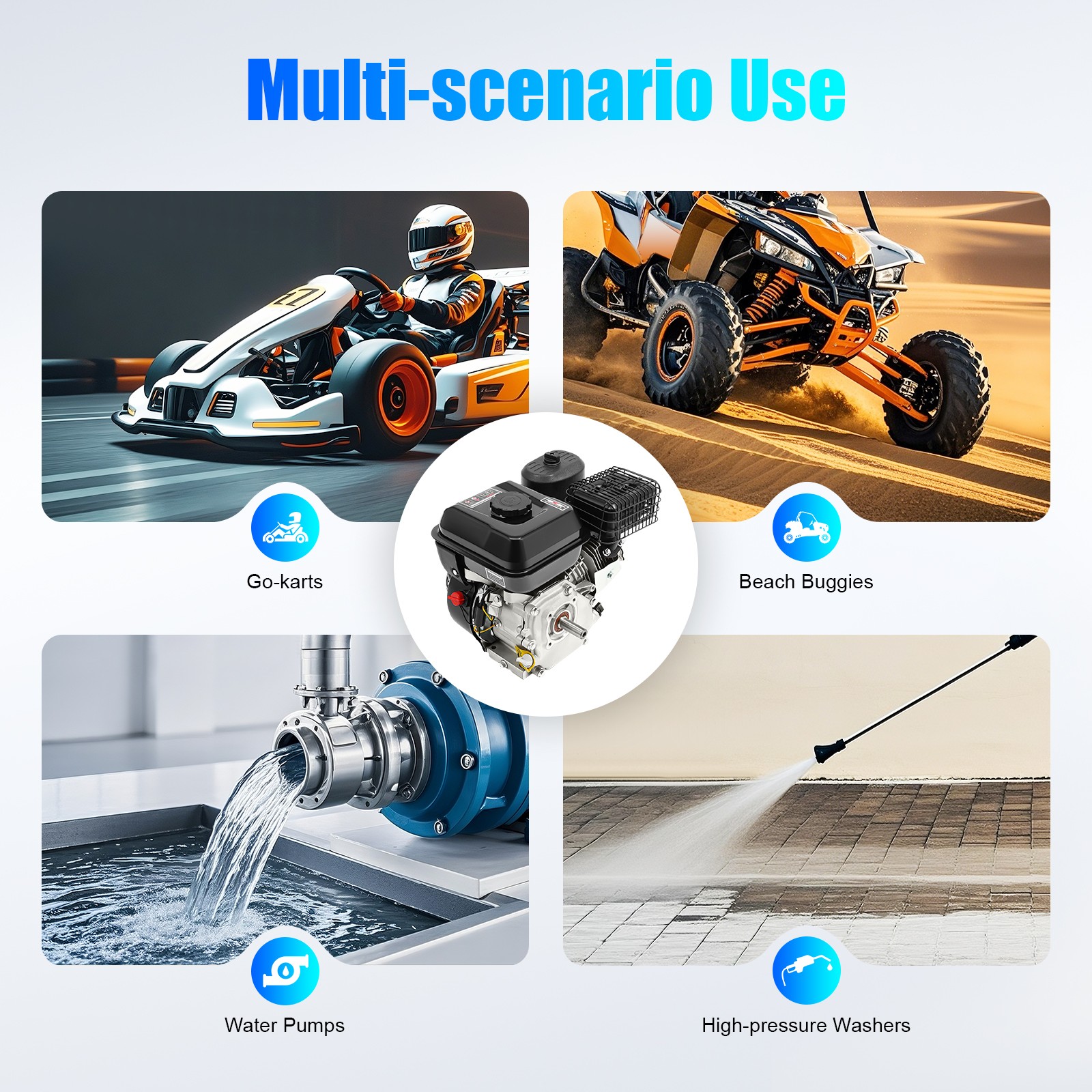 212cc 7.5hp 4-stroke Gasoline Engine Steel Start Engine Manual