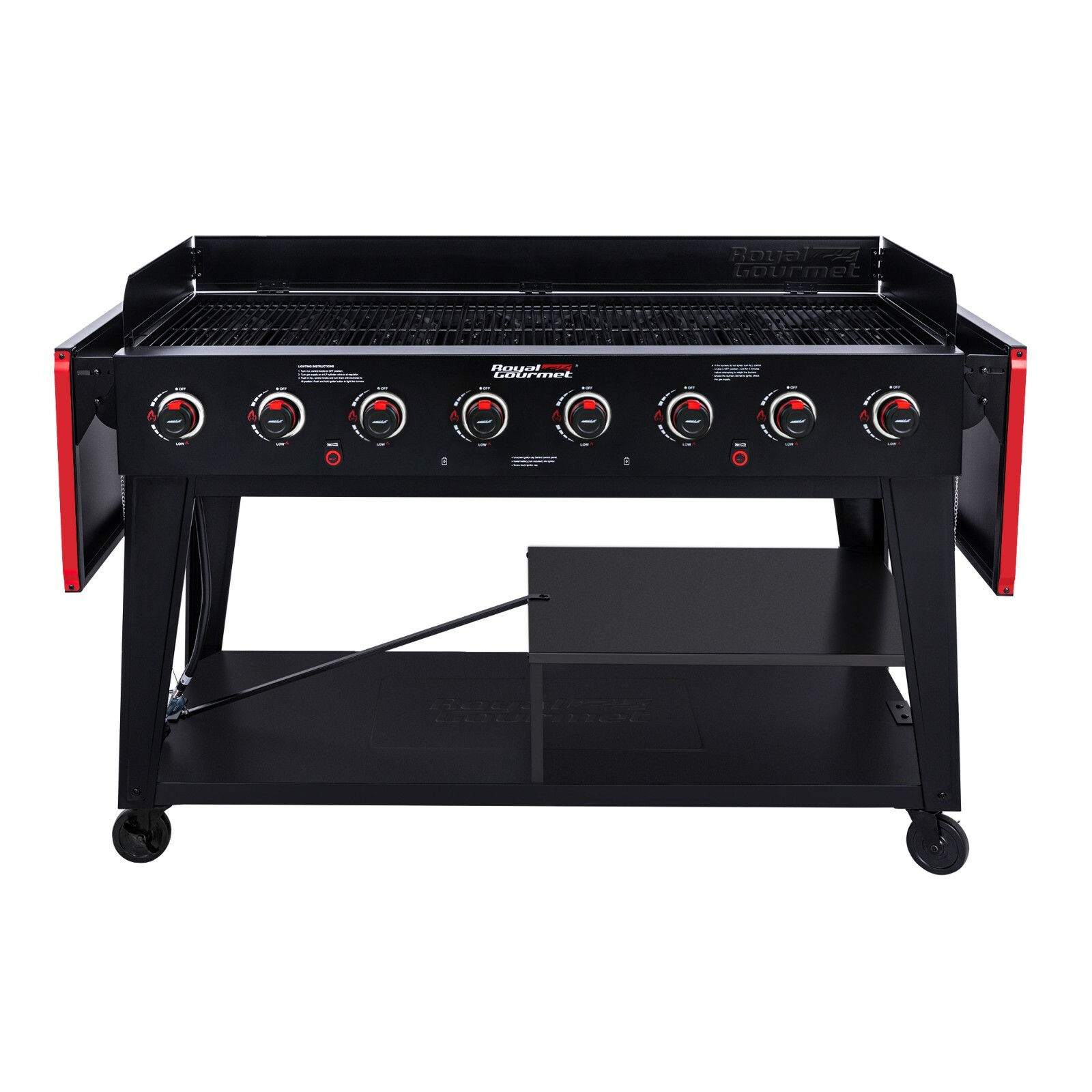Royal Gourmet Large 8-Burner Gas Grill Outdoor Event BBQ Party Backyard Cooker