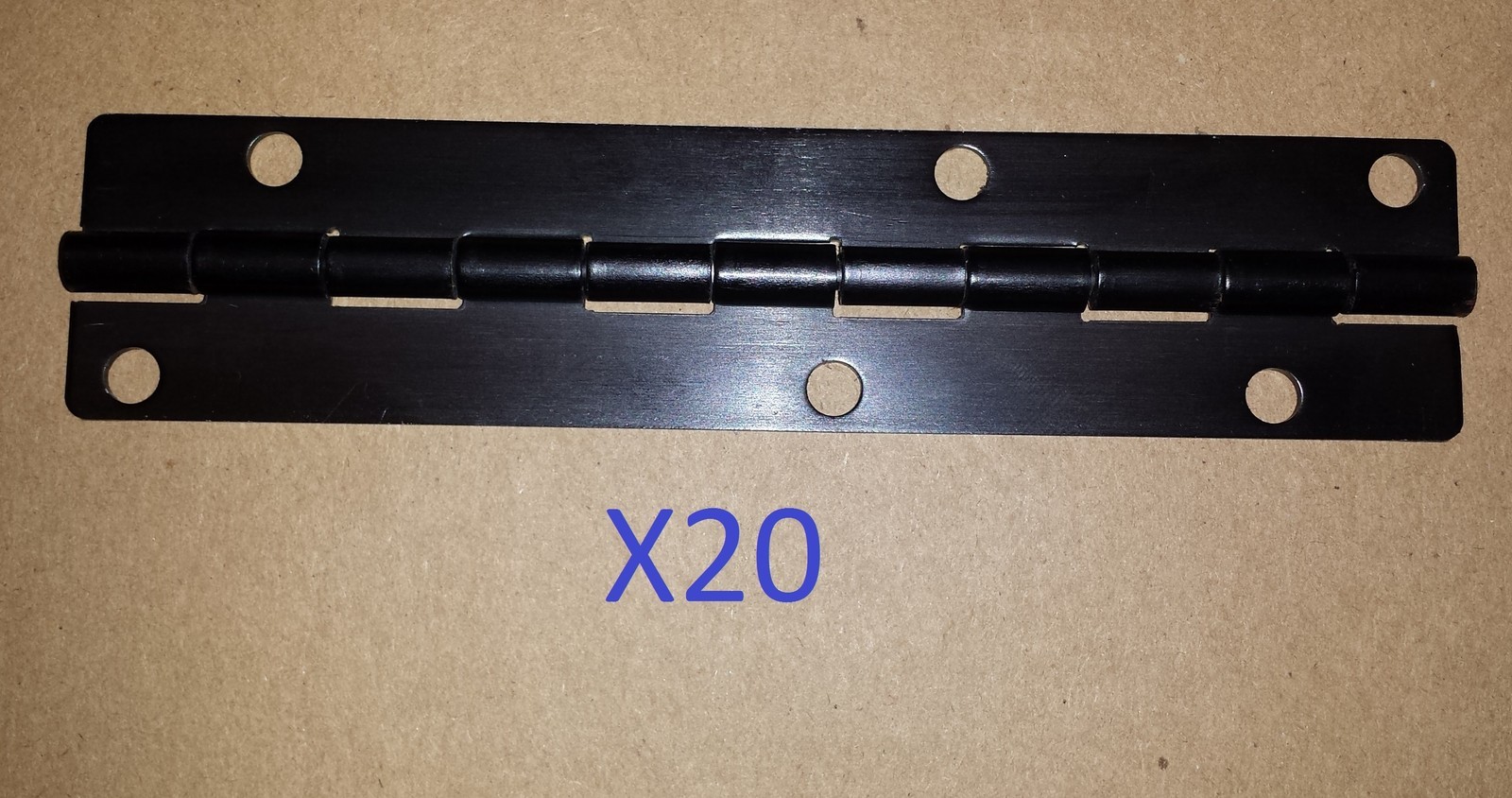 10 pc Aluminum Black Anodized Hinge 5-1/2 x 1-1/4 with holes