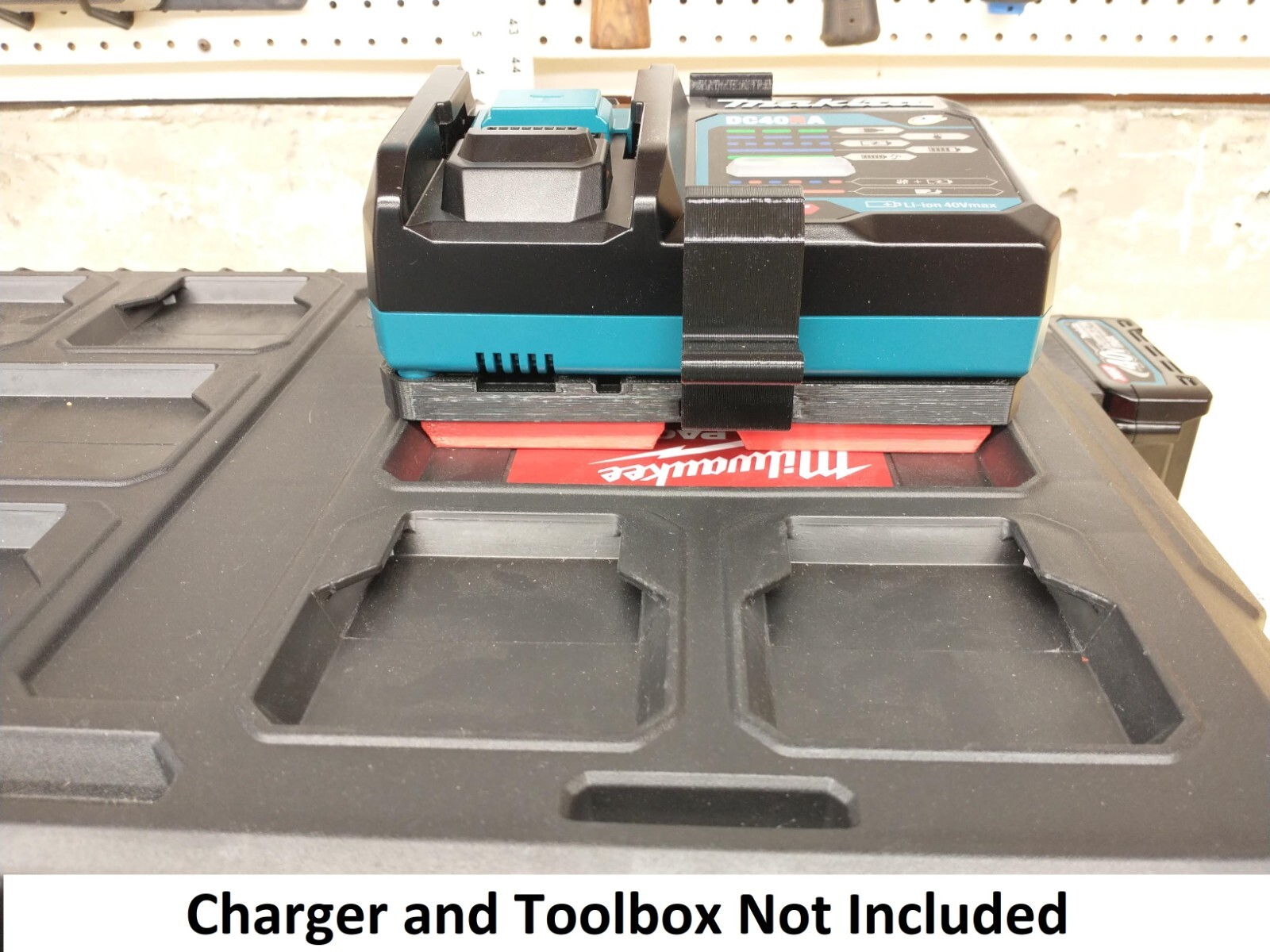 Makita DC40RA Battery Charger Mount For Milwaukee Packout Tool Boxes Made in USA