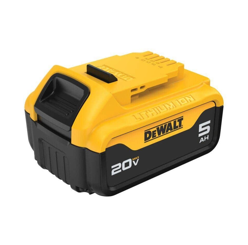 DEWALT 20V MAX Lithium-Ion Power Tool Battery Pack, 5Ah Capacity, Yellow