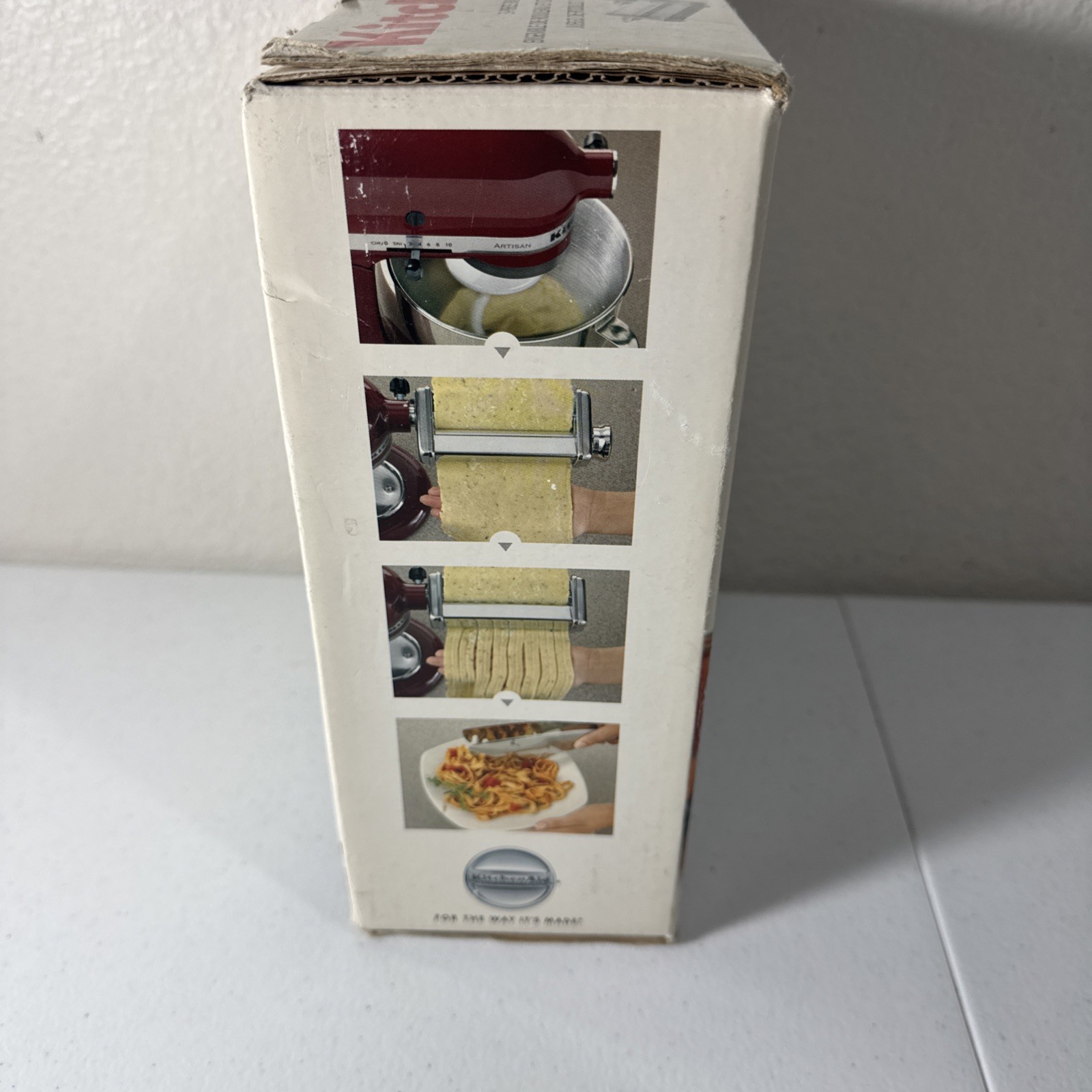 Kitchen Aid 3 Piece Pasta Roller & Cutter Made in Italy Read Description