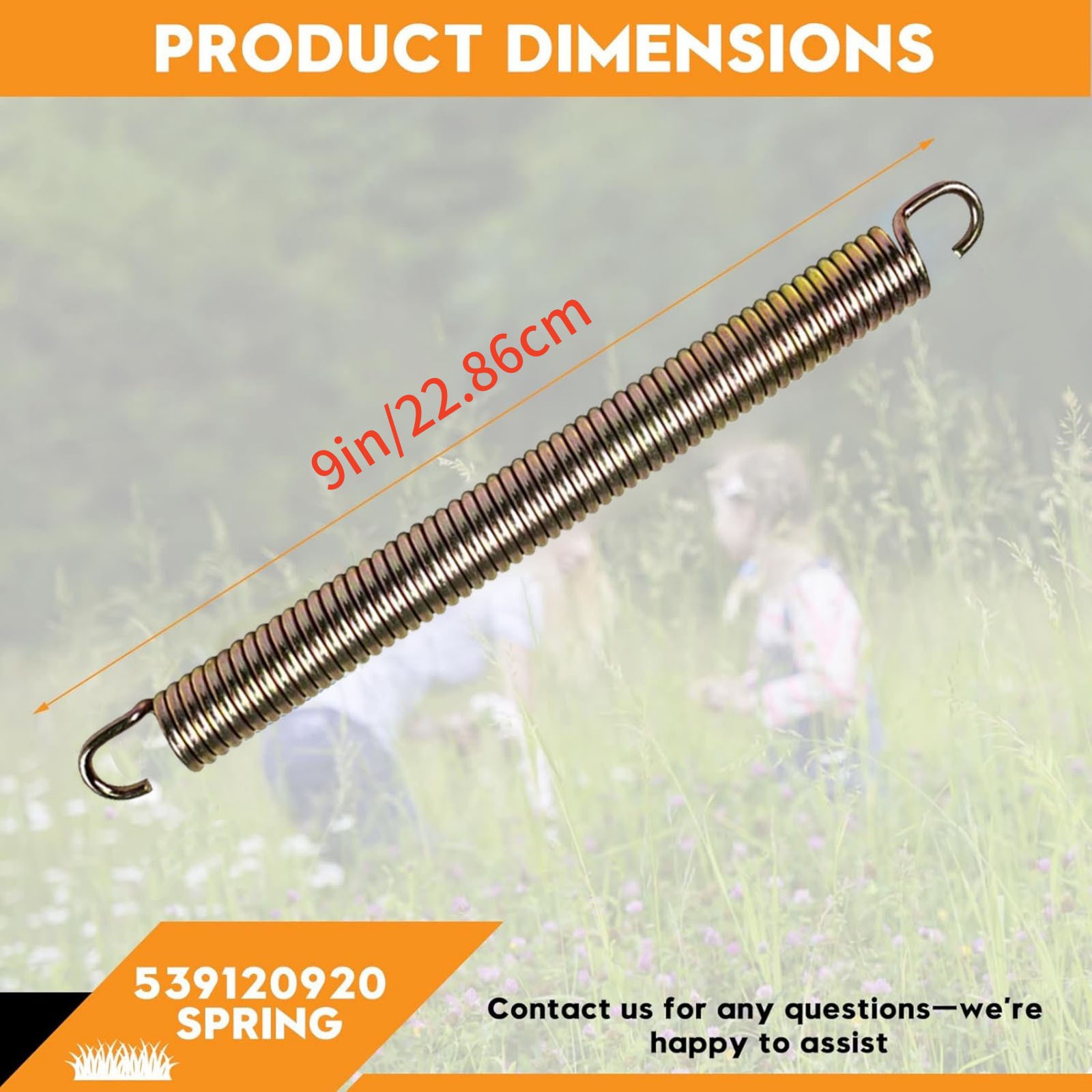 539120920 Deck Belt Tension Spring Repair Part For Husqvarna Z246 Z254 Z254i