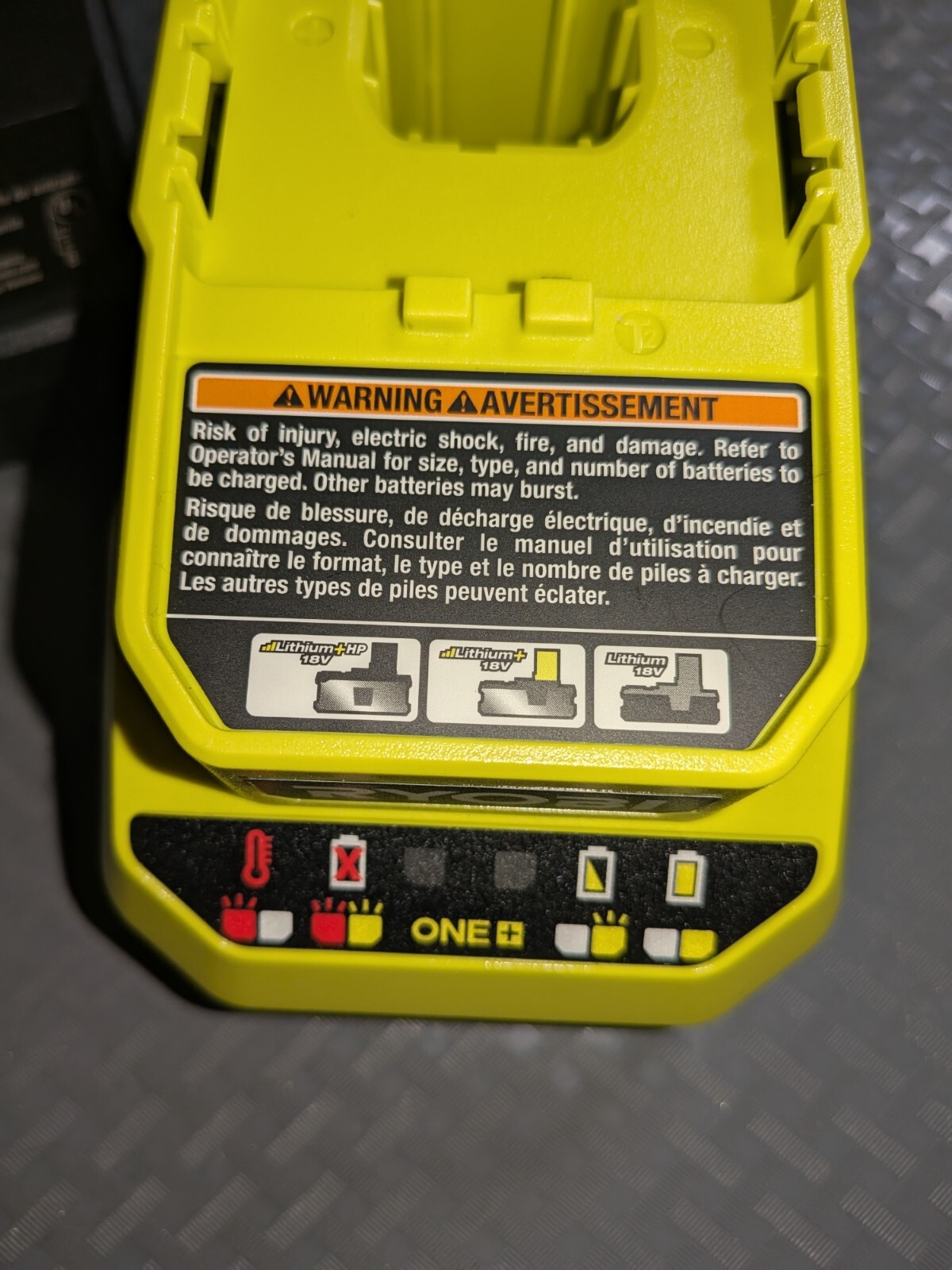 Ryboi Genuine OEM ONE+ 18V Lithium-Ion Charger PCG002