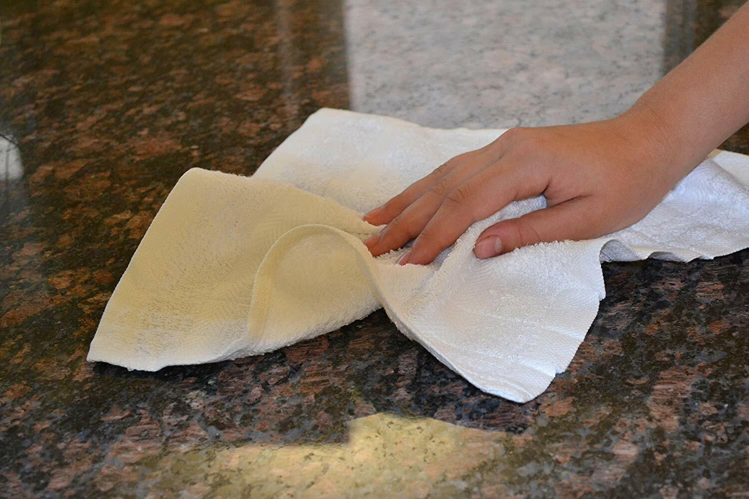 Salon Towels 100% Cotton Towel Pack Of 24 White Gym Spa Towel in 16×27 inches.