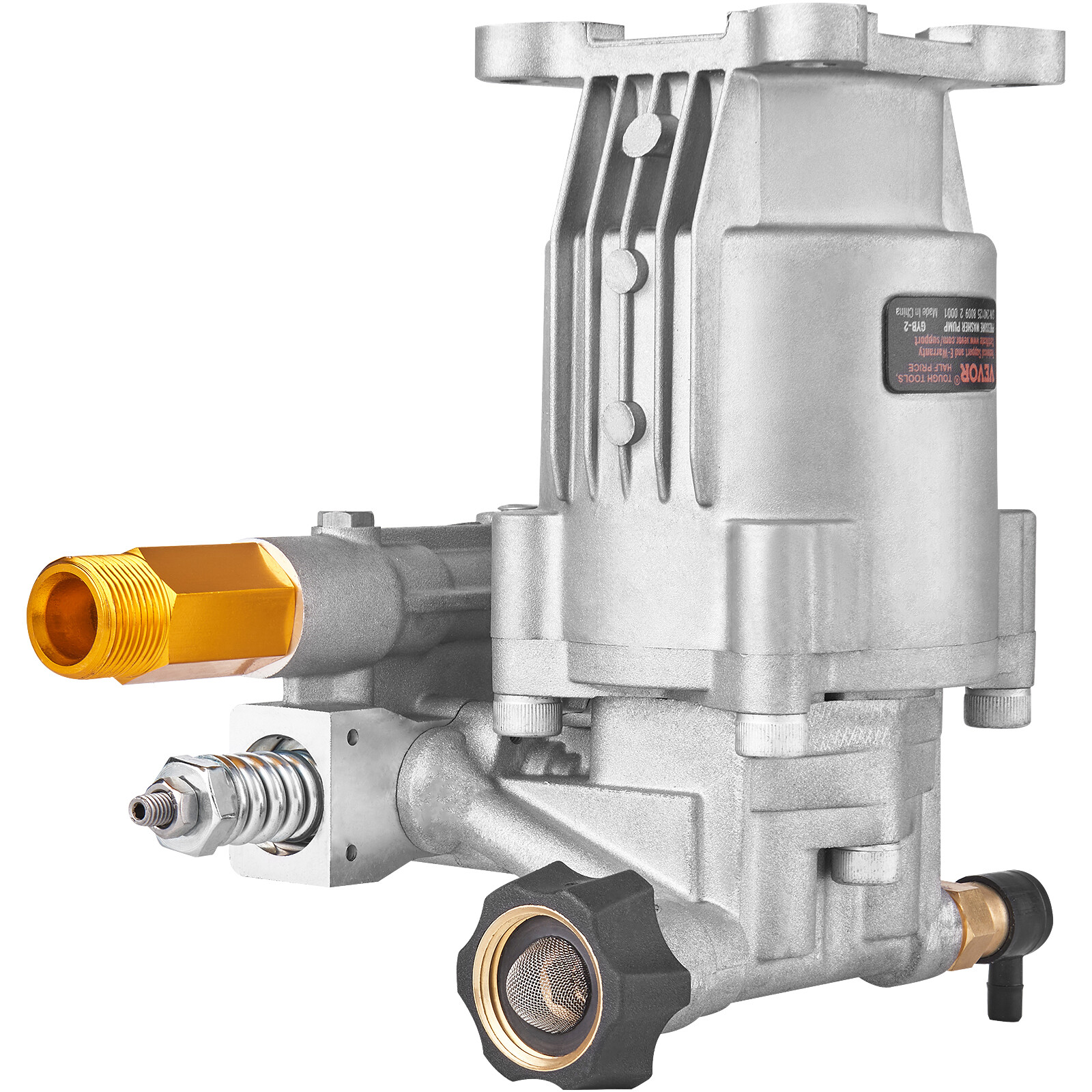 VEVOR Pressure Washer Pump Power Washer Pump 3/4″ Horizontal 3400 PSI 2.5 GPM