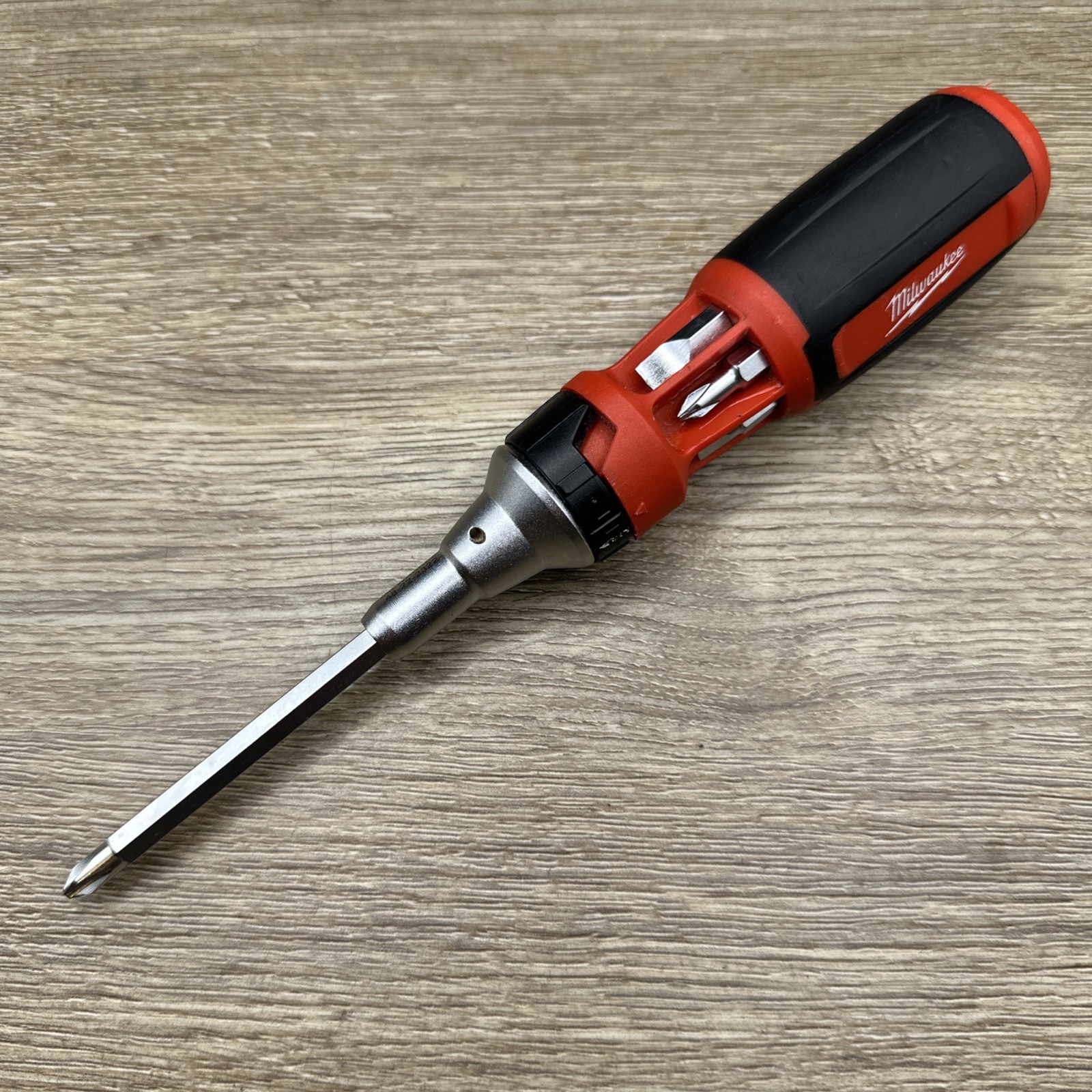 Milwaukee 9-in-1 Square Drive Ratcheting Multi-Bit Screwdriver 48-22-2322