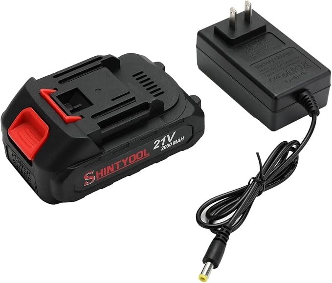 21V Lithium Battery – 2.0 Ah Battery with Charger Adapter Led Indicator Compatib