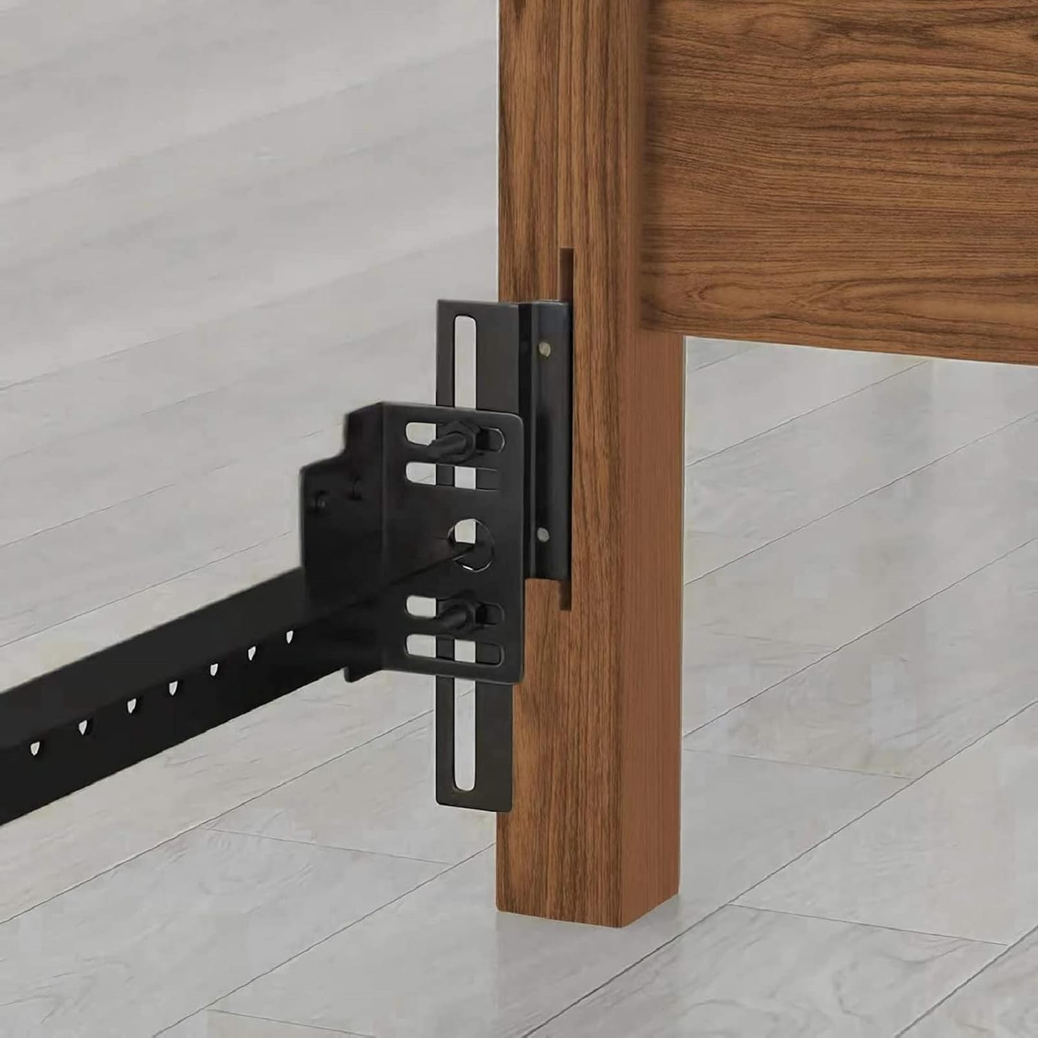 2Pcs Bolt-On to Hook-On Bed Frame Conversion Brackets for Headboard or Footbo…