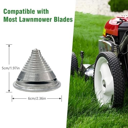 Lawn Mower Blade Balancer for Balances Blades After Sharpening, Metal 1pk
