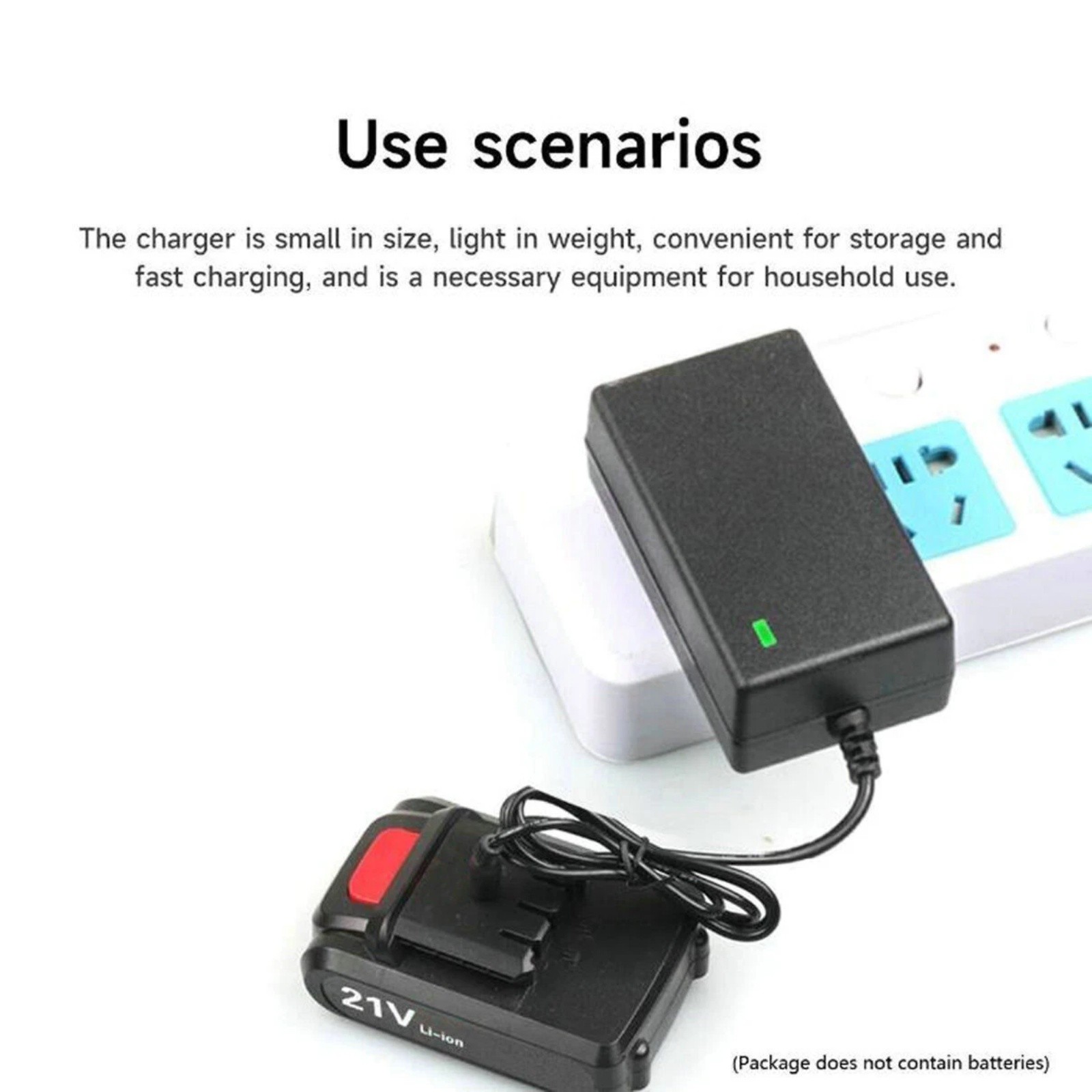 1PCS Universal Battery Charger For 20V 21V Power Tools Lithium Battery US Plug
