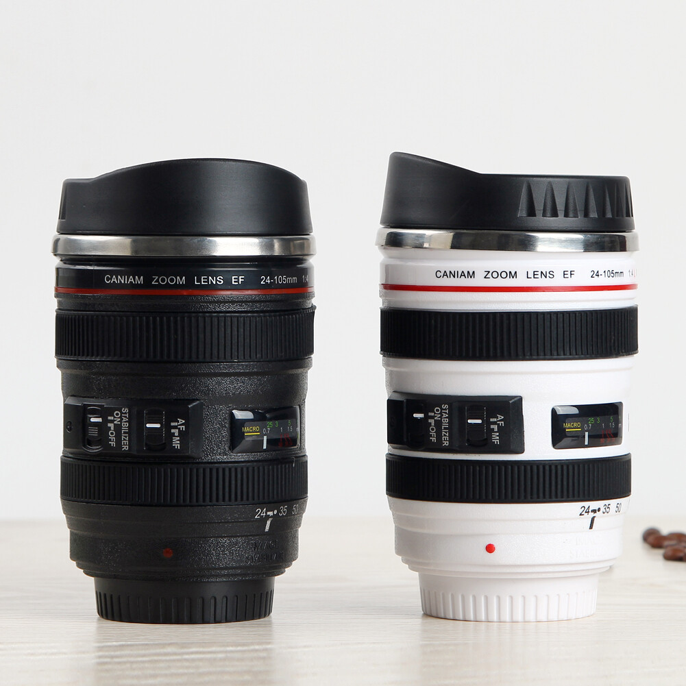 Camera Lens Coffee Mug Stainless Steel Thermos Cup Photographer Gifts Travel Mug