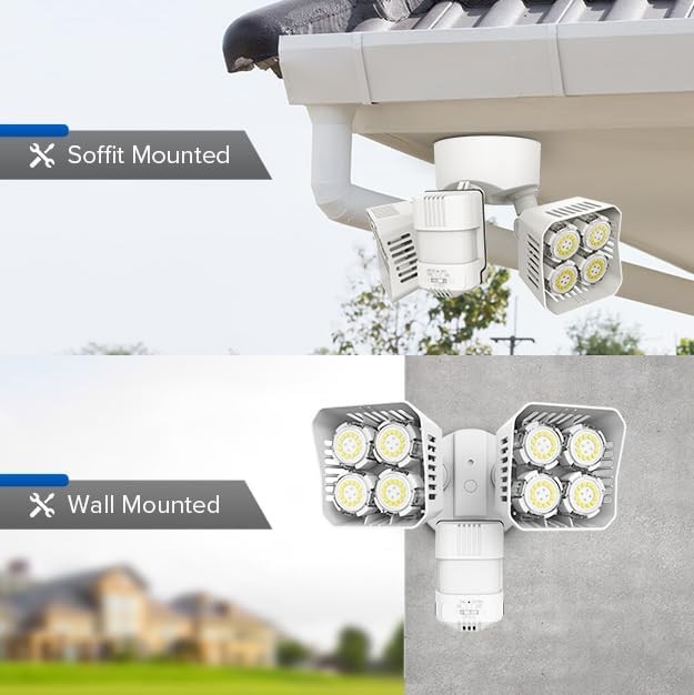 3400lm LED Motion Sensor Light 30W Security Light Spotlight Backyard Safe Guard