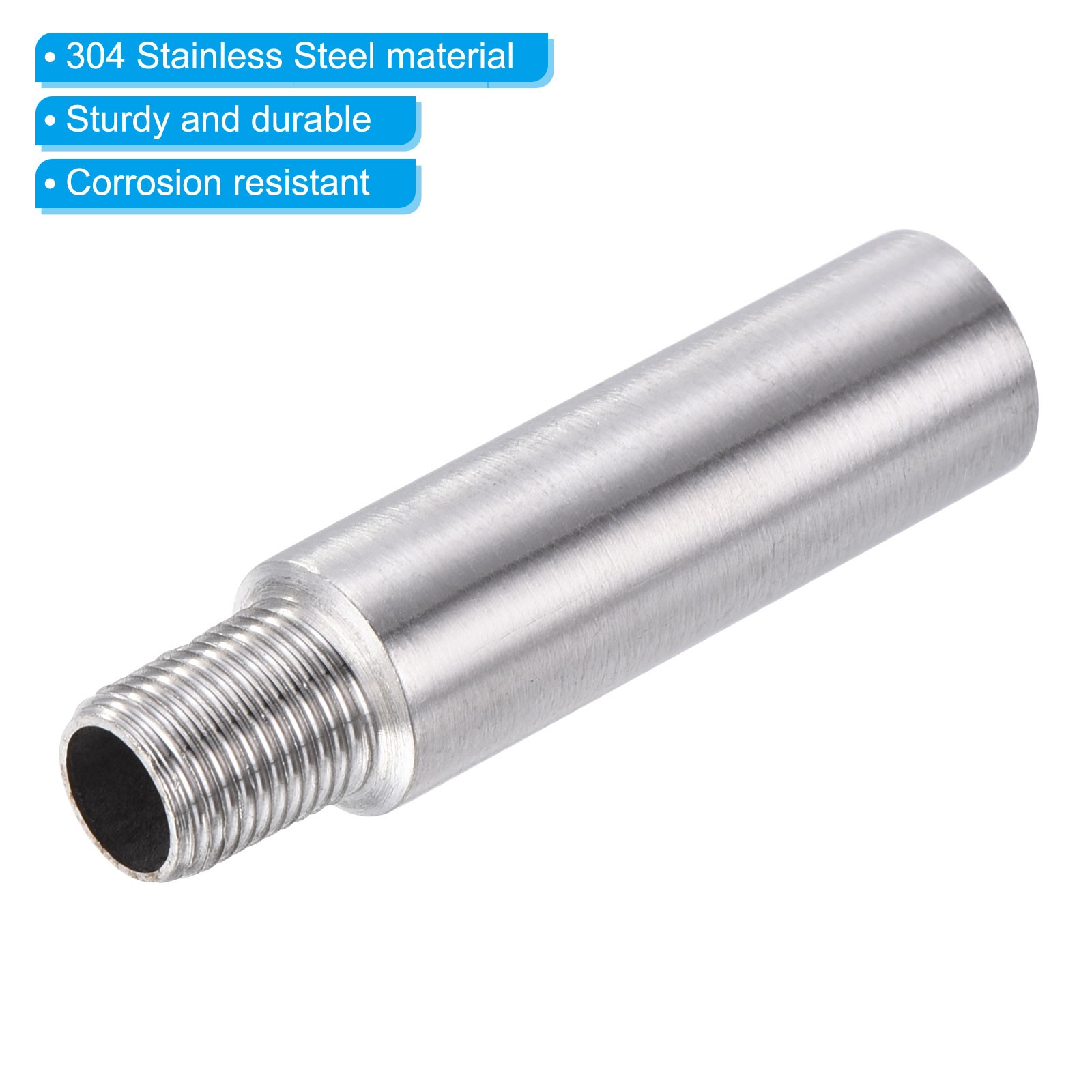 2PCS Shower Head Extension Arm 304 Stainless Steel G1/8 Male to Female 50mm