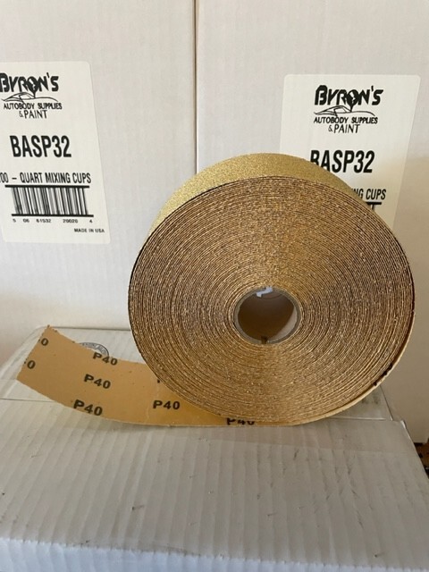 2 3/4in Wide 40 Grit PSA Sticky Longboad Sandpaper Continue Roll 25 yards USC
