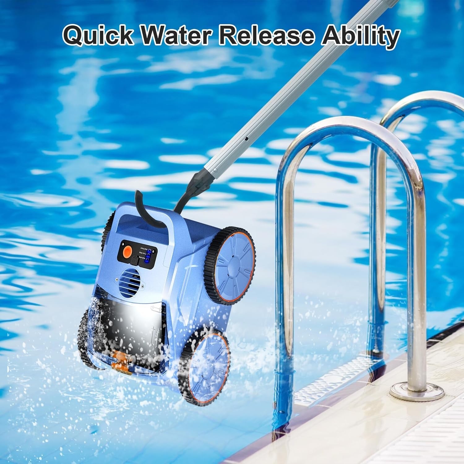 *NEW* Robotic Pool Vacuum, Robotic Pool Cleaner for Inground Pools 180 Mins