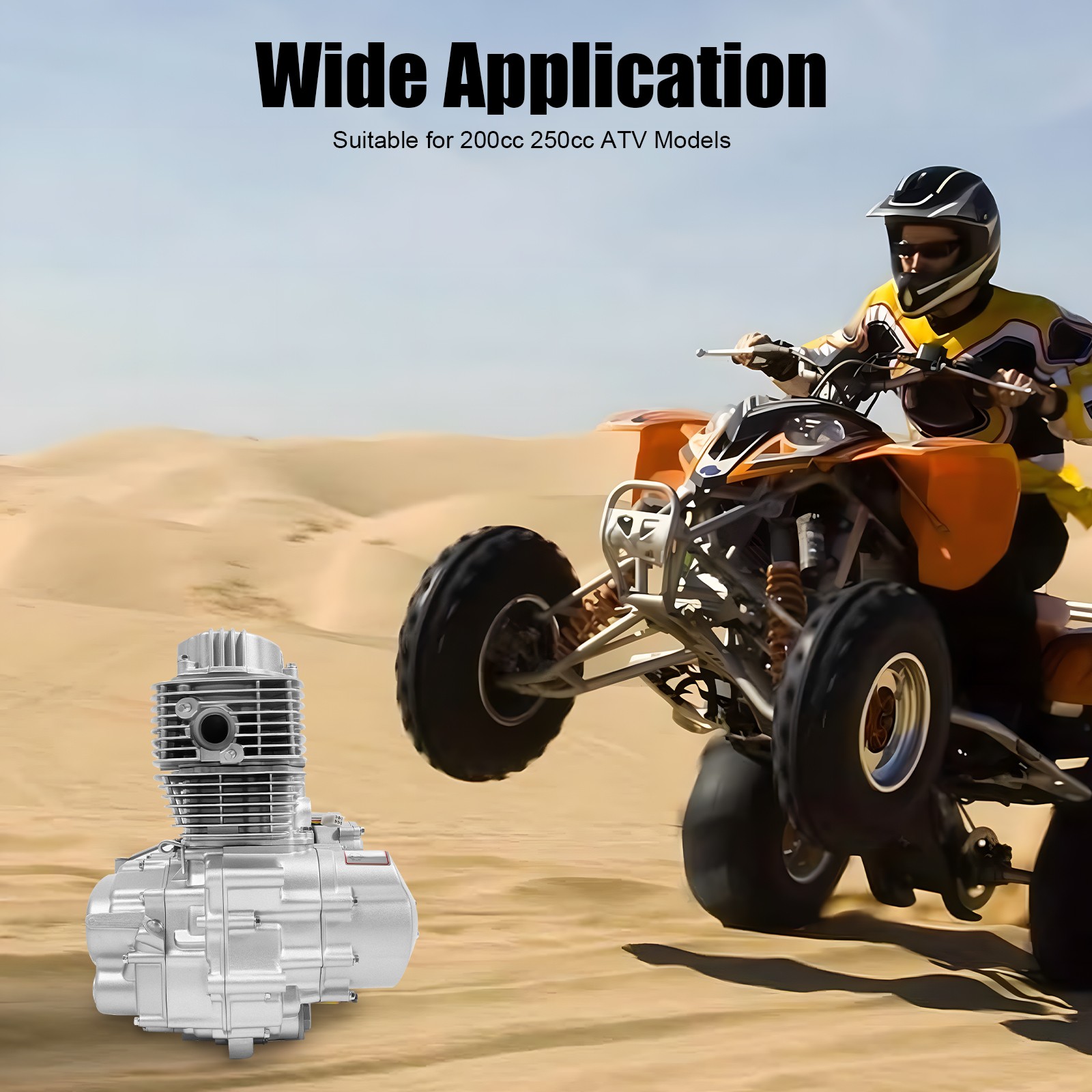 250CC 4 Stroke ATV Engine Motor Single Cylinder Engine CDI For ATV Quad Go Kart