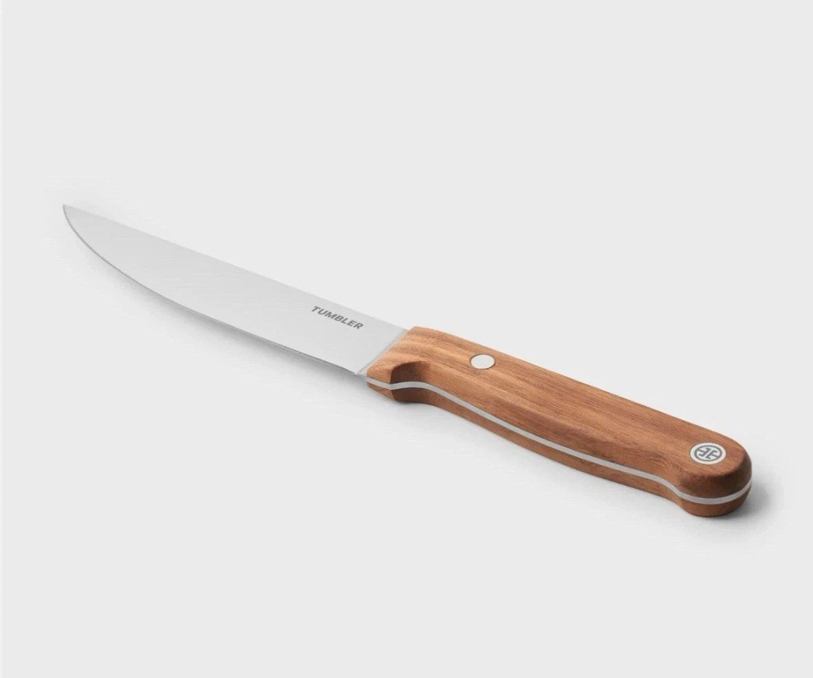 Tumbler 5.5″ Utility Knife German Stainless Steel Blade Walnut Wood Handle