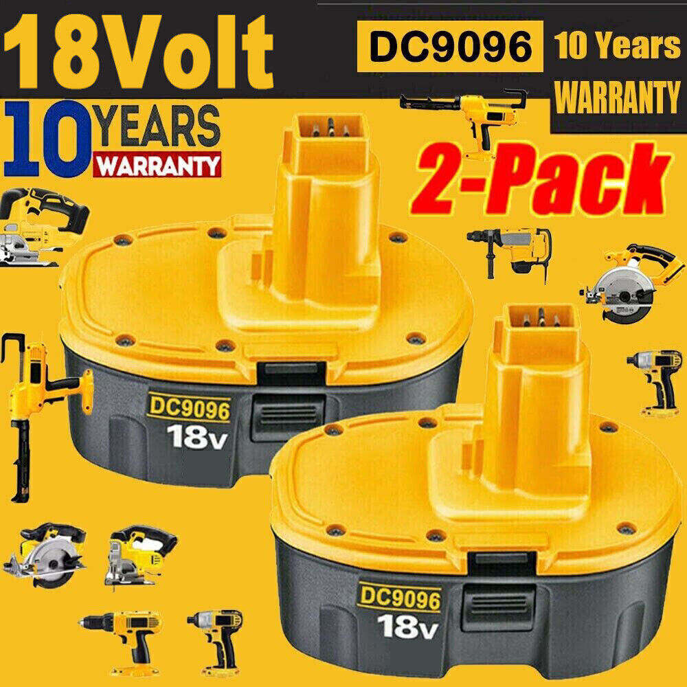 2Pack 18V XRP Battery for DEWALT DC9096-2 DW9095 DW9096 DC9098 DC9099 Cordless