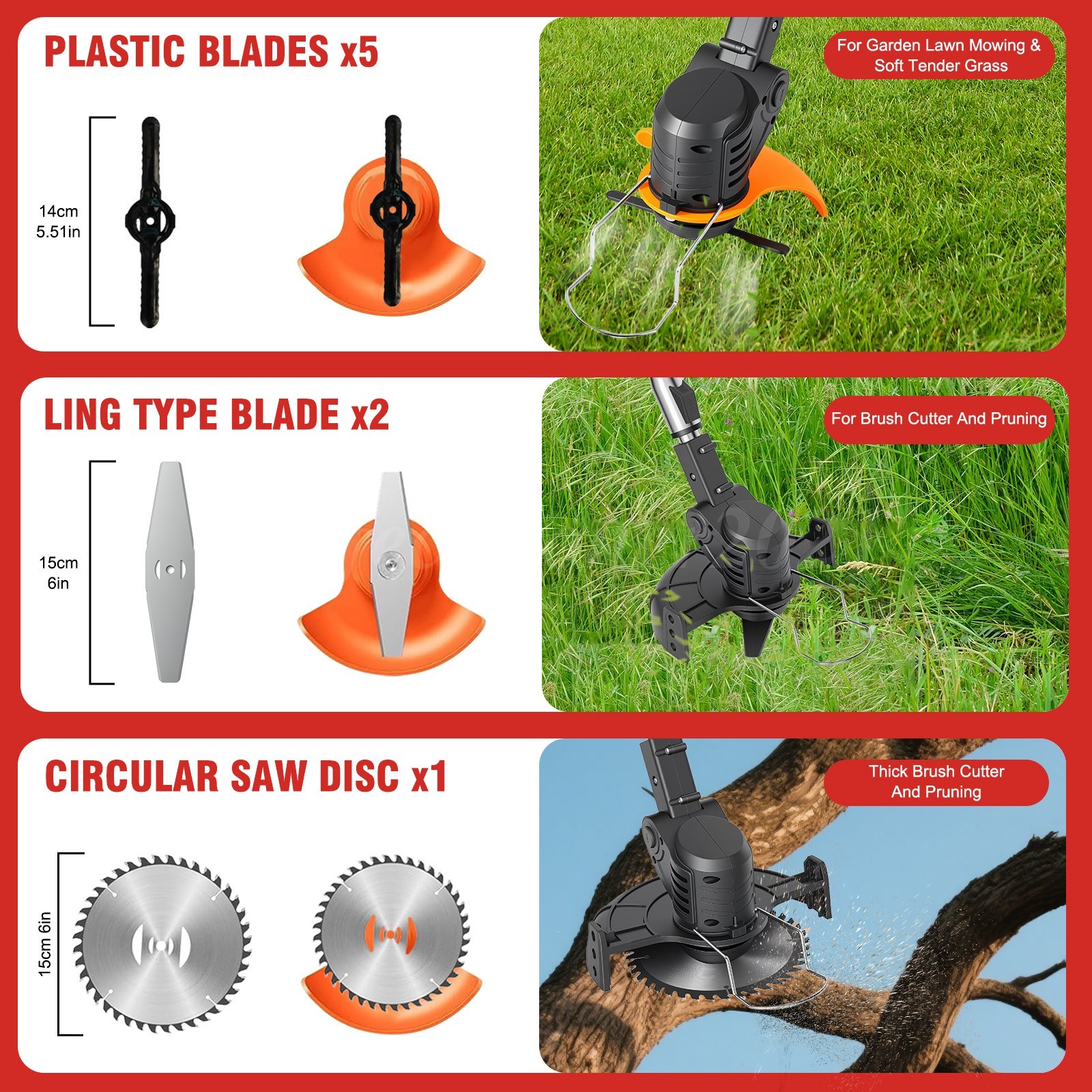 Grass String Trimmer Weed Eater Lawn Edger Weed Wacker Field Mower