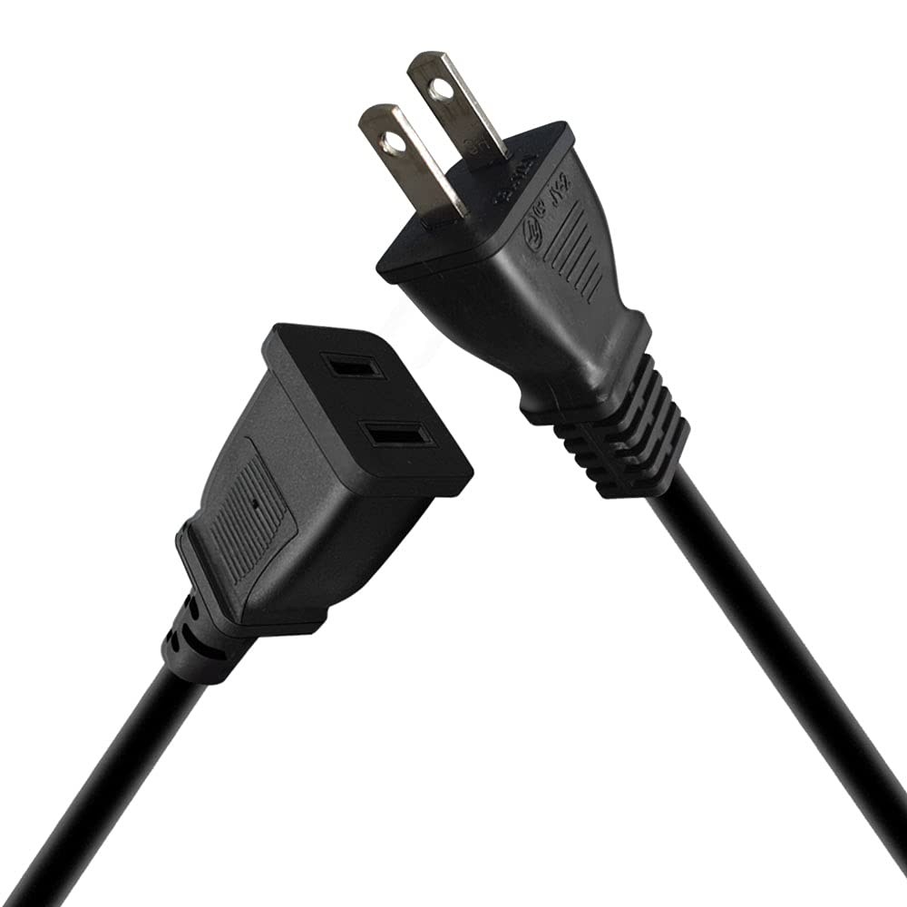 Toptekits (5ft/1.5m) USA Outlet Saver Power Extension Cord Cable 125V 15A 2-P…