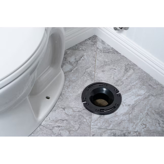 Oatey Fast Set 3.5-in Black ABS Toilet flange