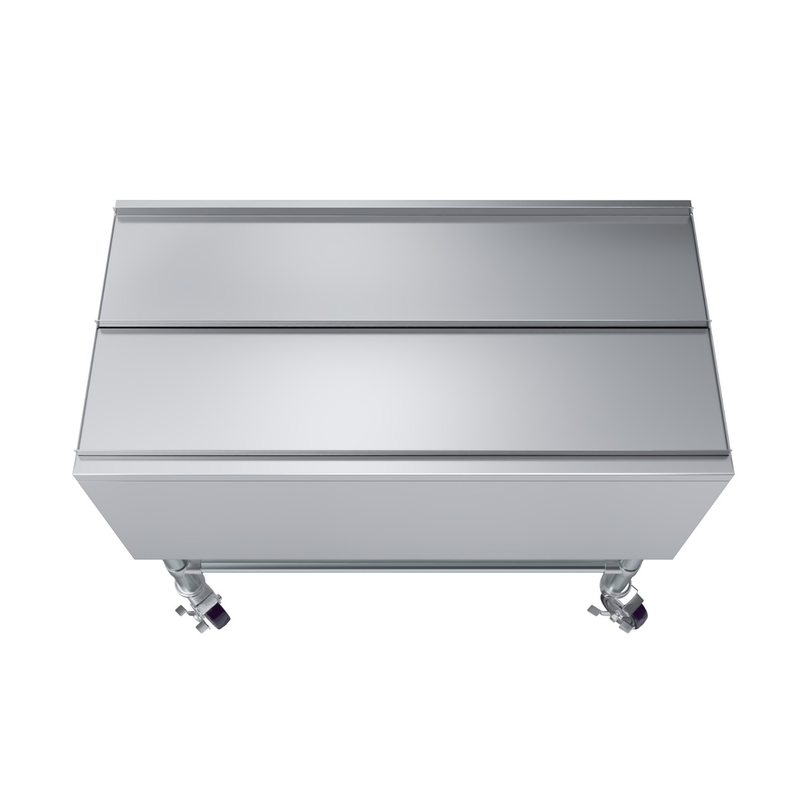 AmGood 18 in. x 36 in. Mobile Ice Bin with Sliding Lid