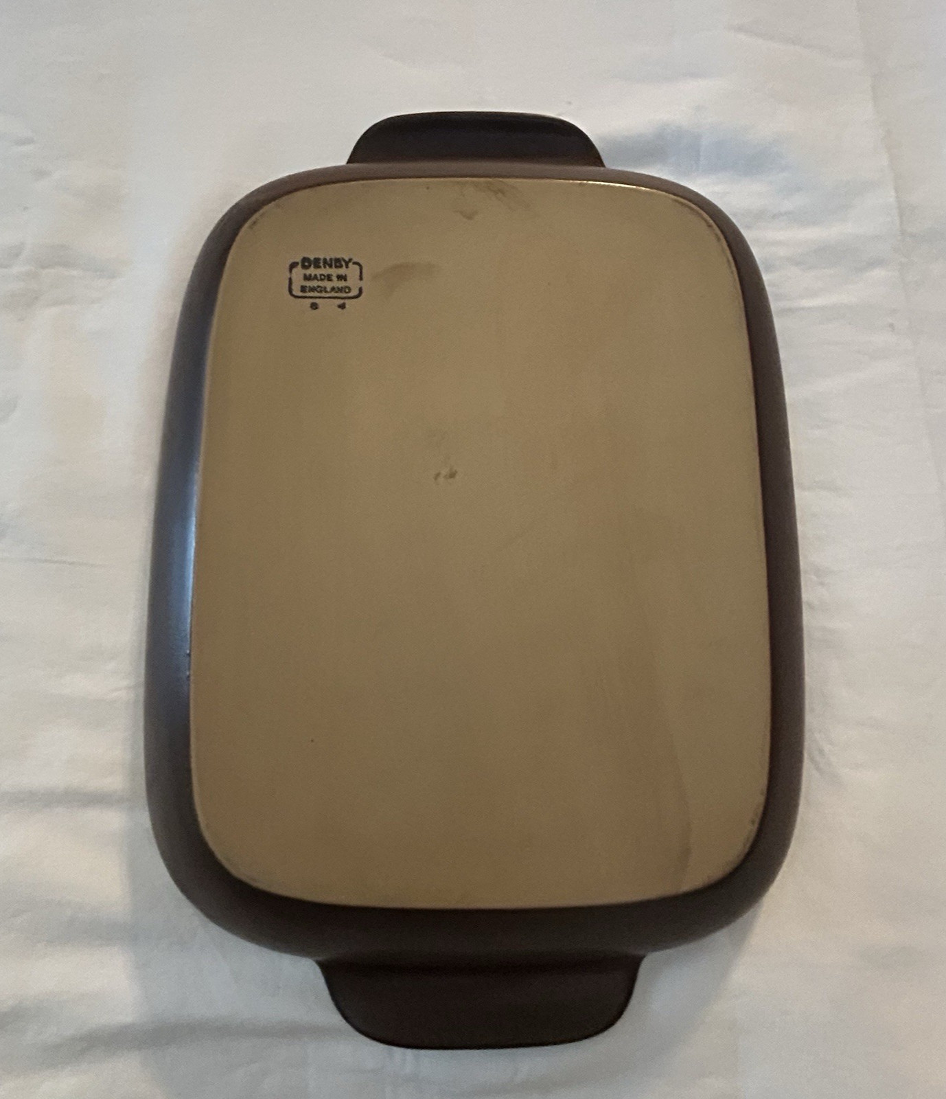 Vintage Denby Russet 14″x10″ Rectangular Baker England Stoneware Oven Dish