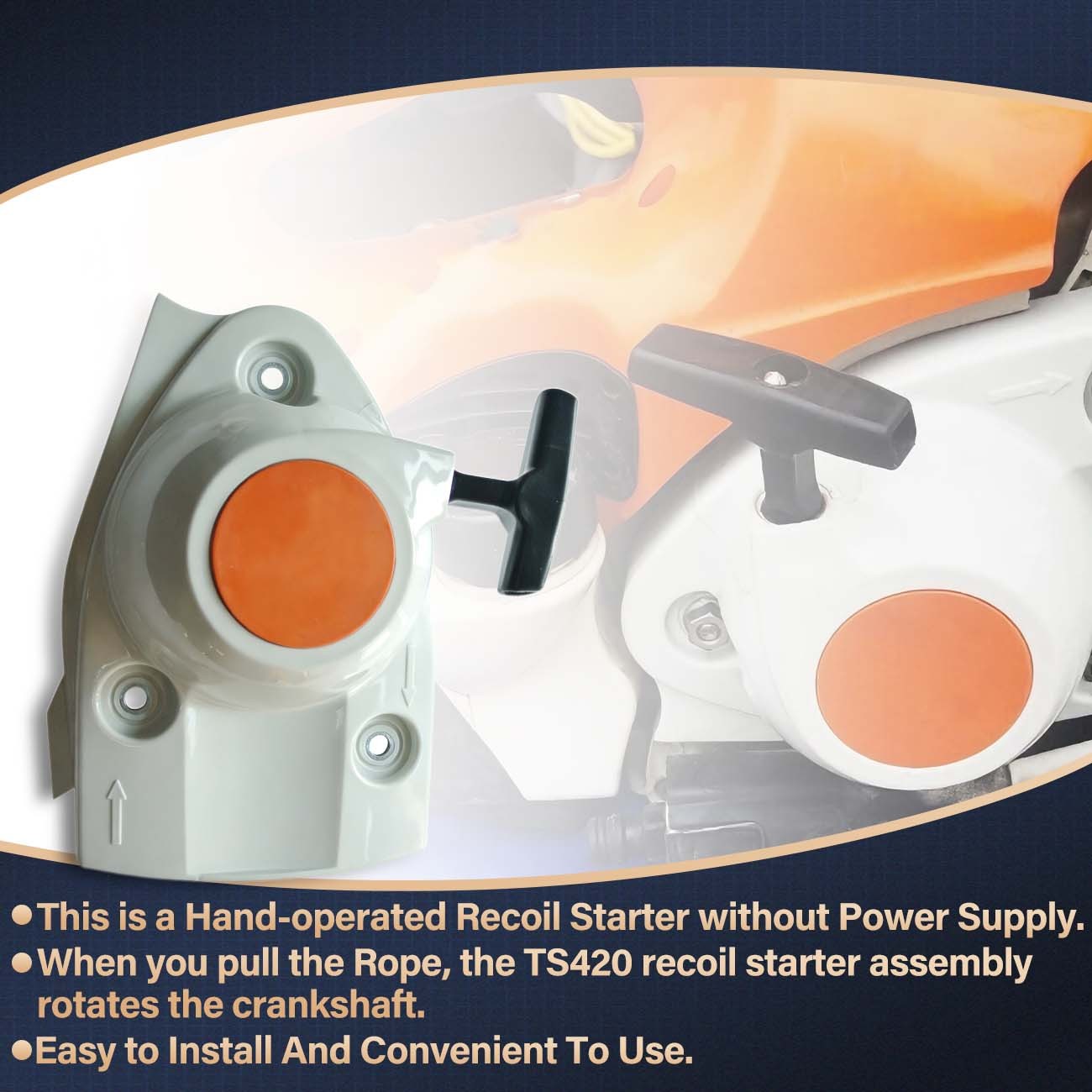 Recoil Pull Start Rewind Starter For STIHL TS410 TS420 Engine Chainsaw Cutoff US