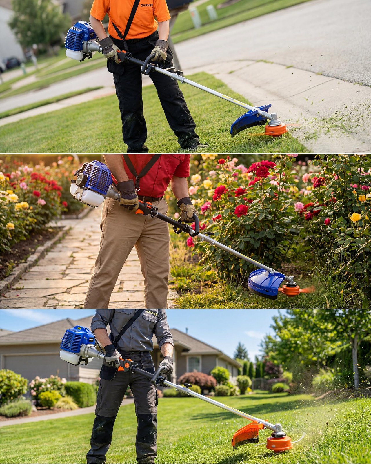 43Cc/52Cc Gas Powered Weed Wacker,3-in-1 Gas Weed Eater w/String Trimmer for Law