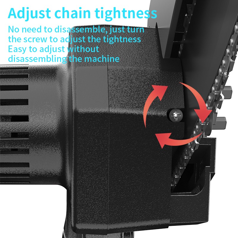 6-Inch Mini Chain Saw with Rechargeable Battery Adjustable/Safety Homes Gardens