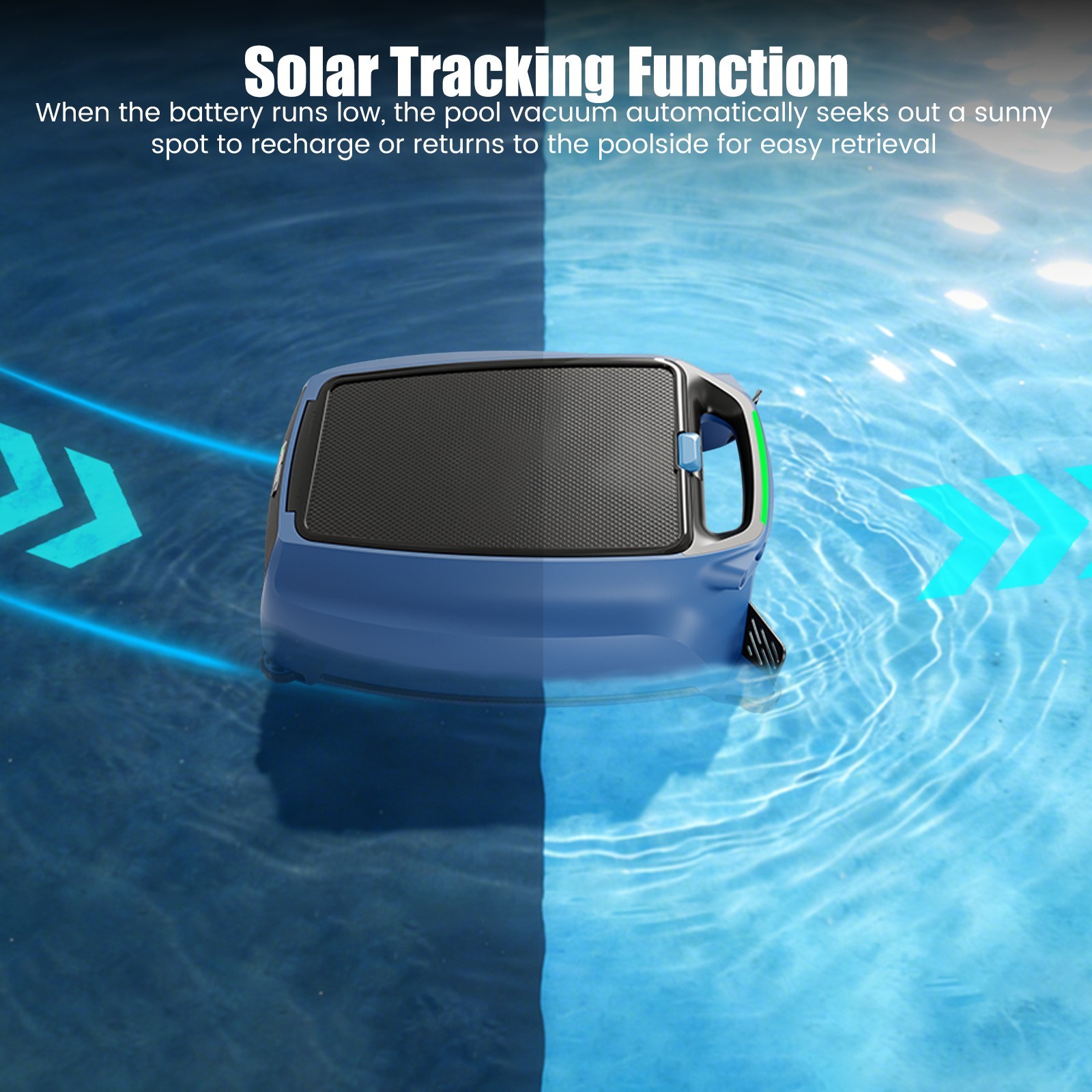 AIRROBO SP200 Solar Power Robotic Pool Skimmer Automatic Pool Surface Cleaner