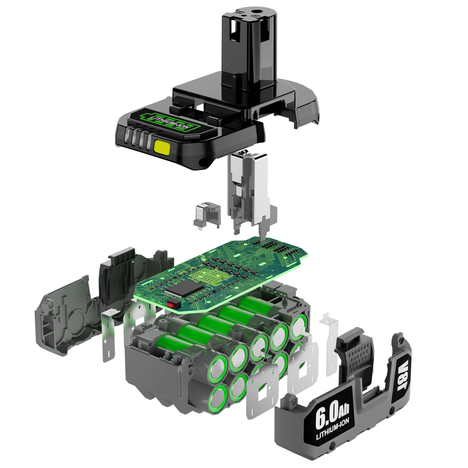 1~2X 6.0Ah for RYOBI P108 18V 18 Volt One Plus High Capacity Lithium-ion Battery
