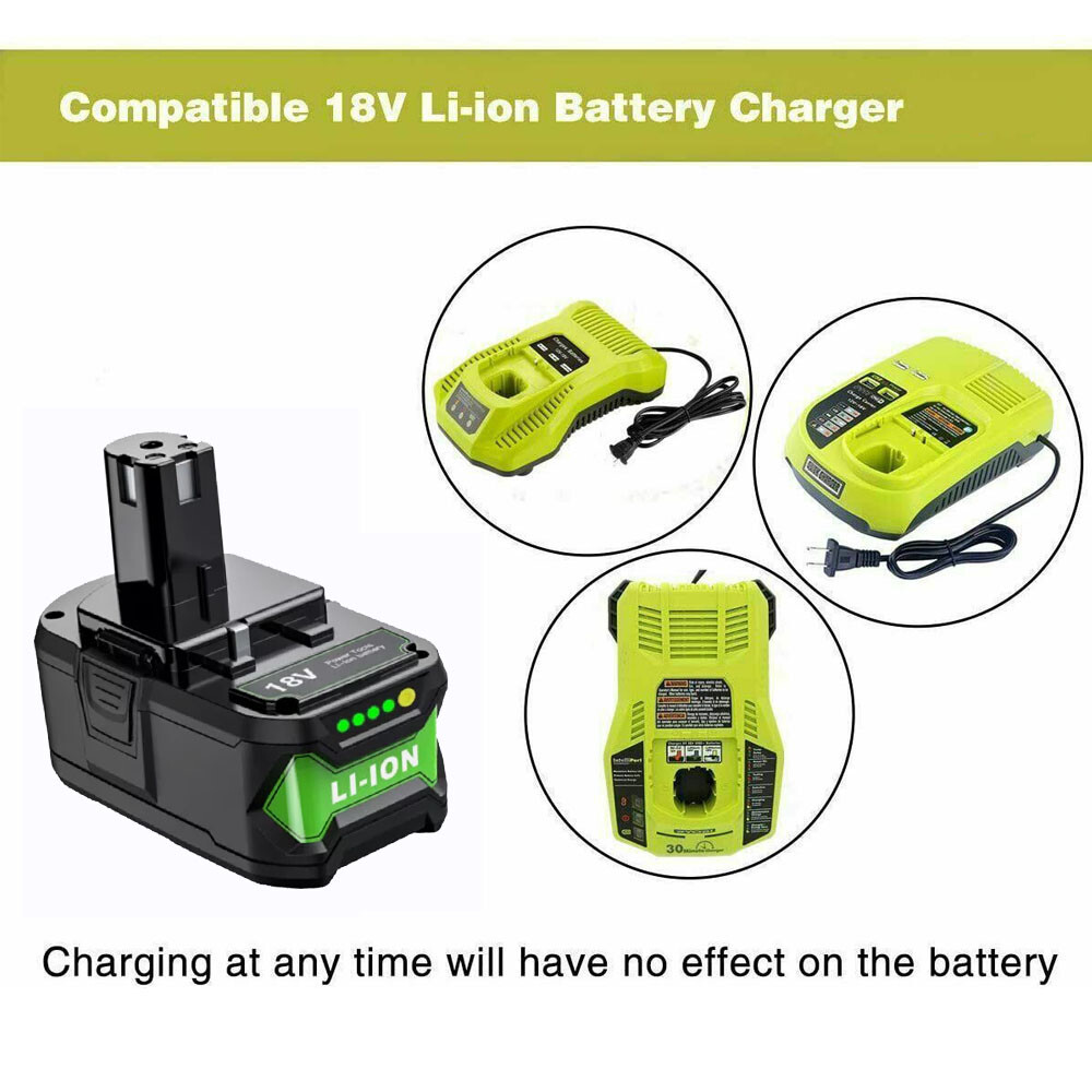 For RYOBI P108 18V One+ Plus High Capacity Battery 18 Volt Lithium-Ion New 6.0AH