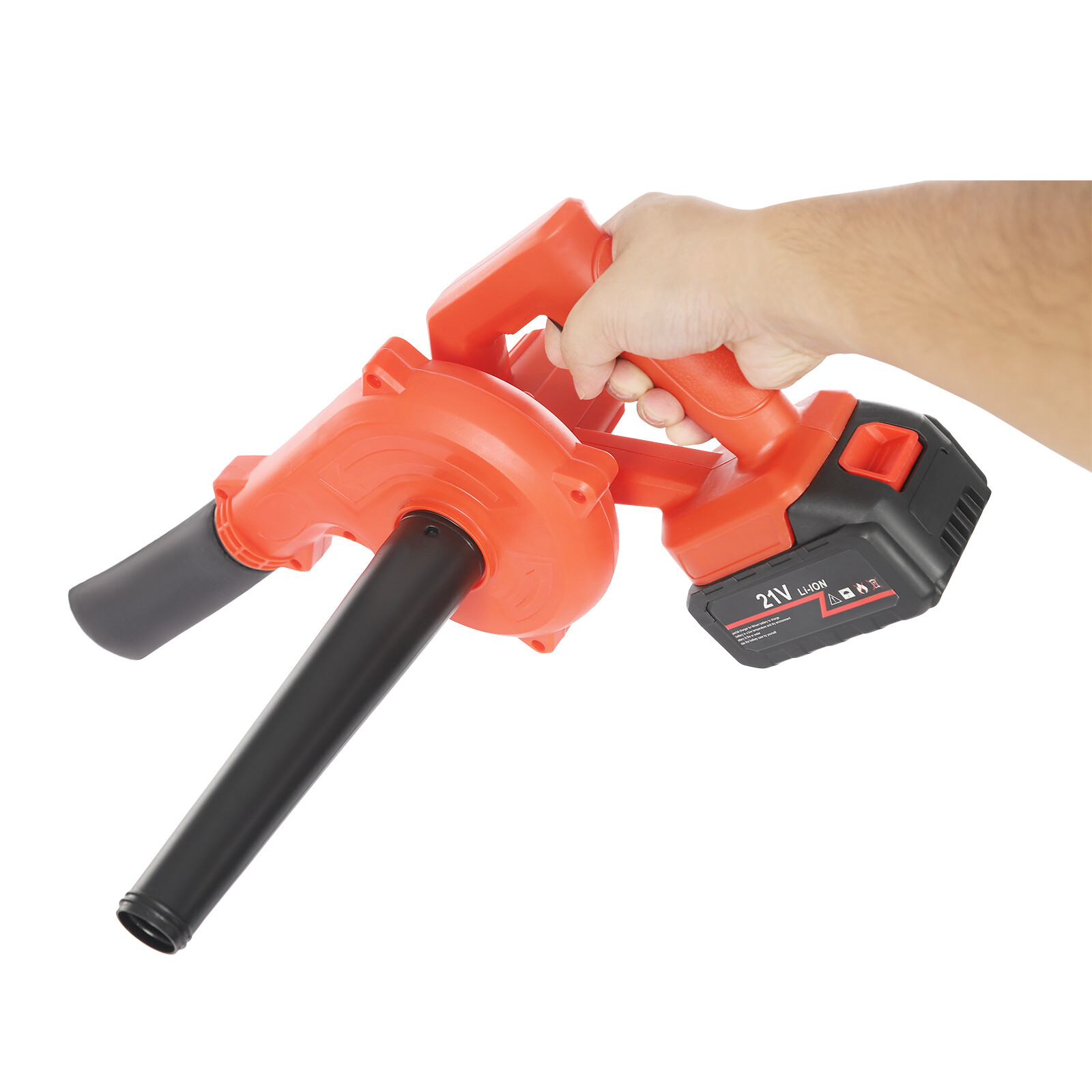 800W Battery Powered Cordless Leaf Blower, 6000-8000rpm Suction Blowing Machine