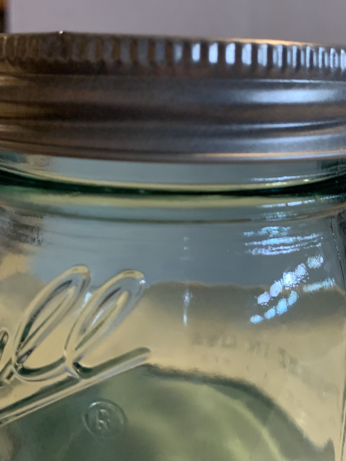 Blue Aqua Ball Half Pint Vintage Mason Jar With Lid And Band Collector’s Edition