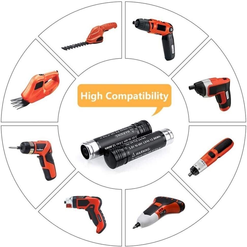 2/4PACK 3.6Ah For Black & Decker Versapak VP100 VP105 VP110 VP143 3.6V Battery