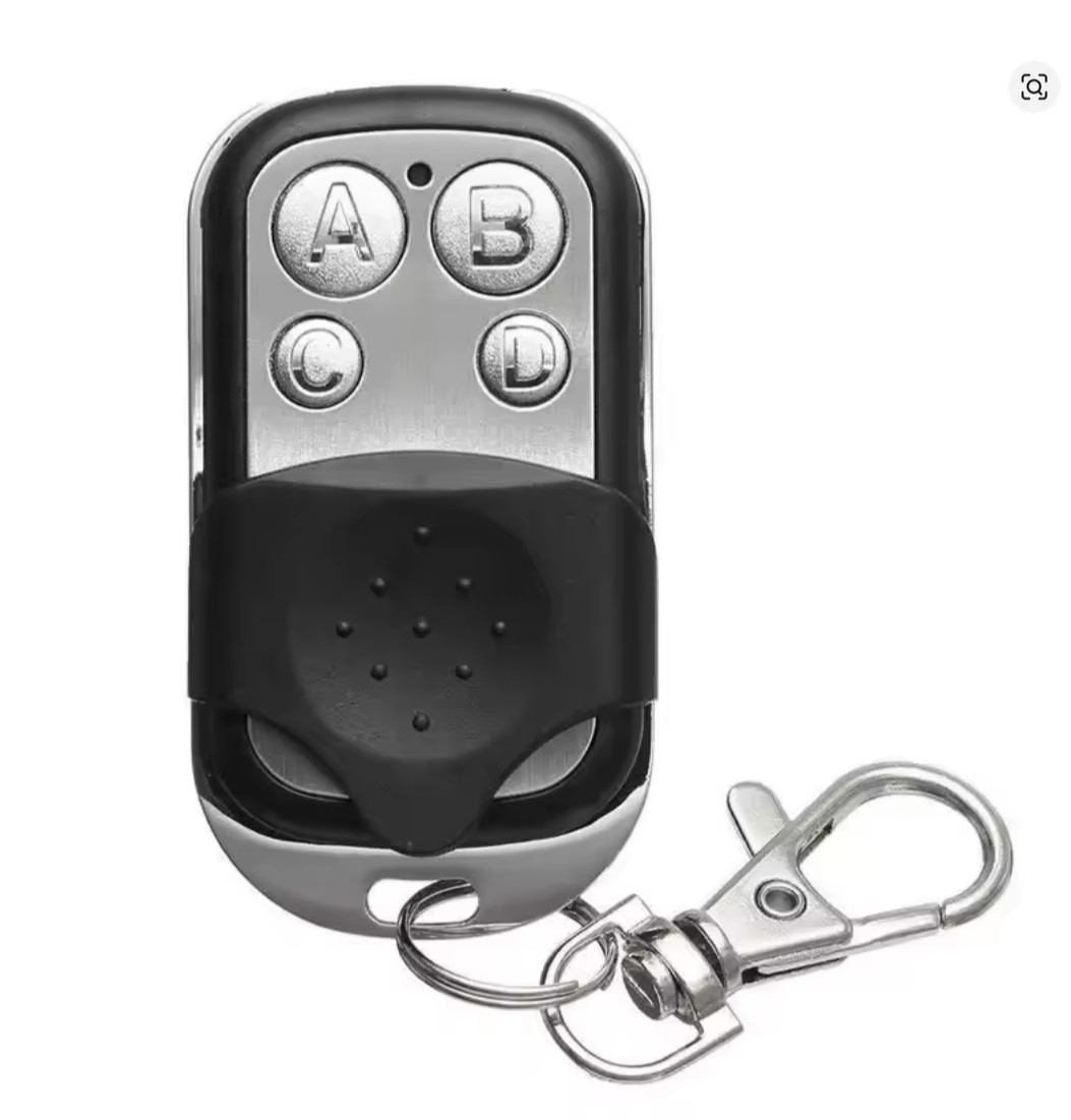 433MHz 4Button ABCD/Lock Unlock Remote Control Metal Push Button Transmitter Uni