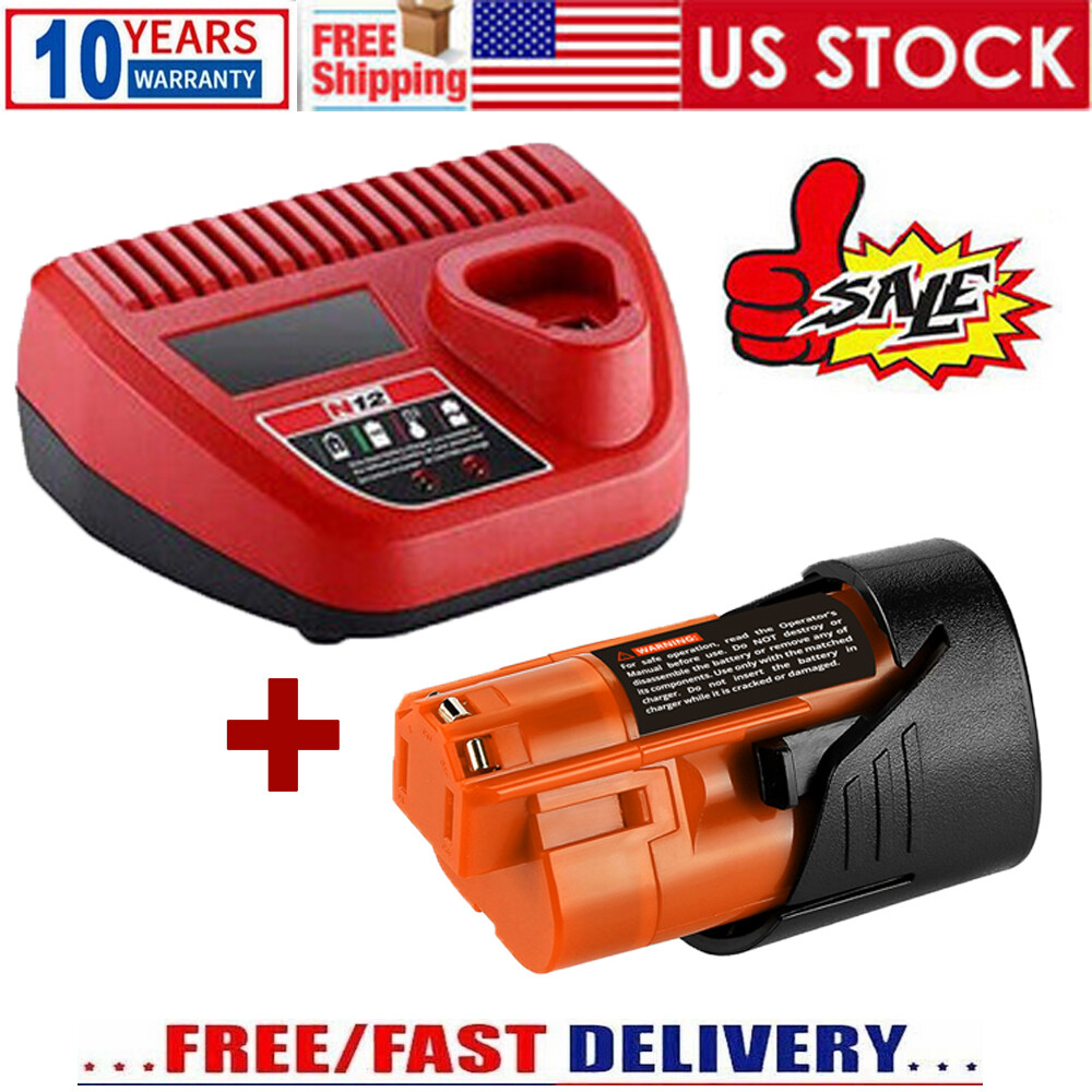 NEW M12 For Aeboren LITHIUM ION XC Extended Capacity 48-11-2460 Battery&Charger