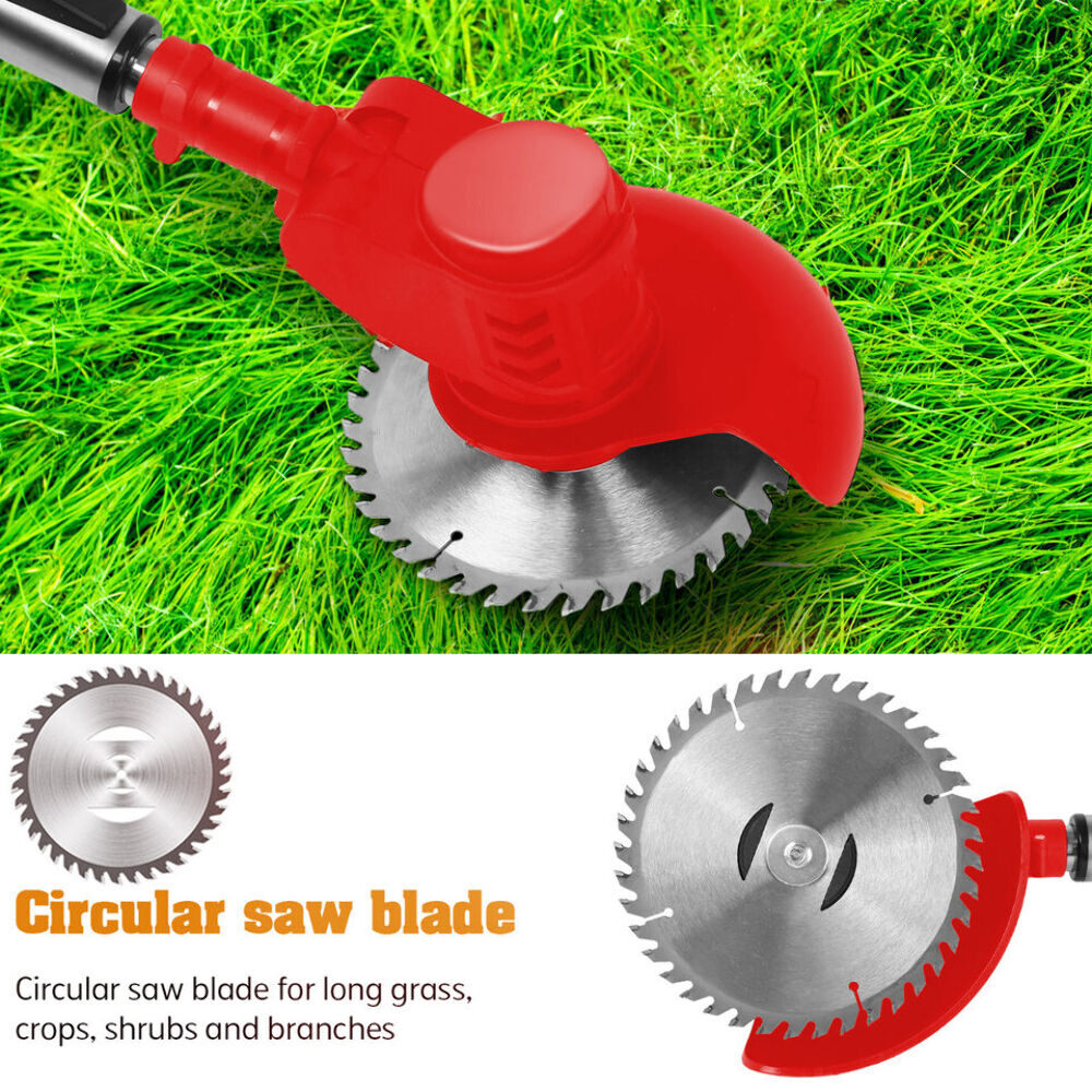Grazer Weed Cutter – Battery Operated Cordless Metal Blade Grass Trimmer / Edger