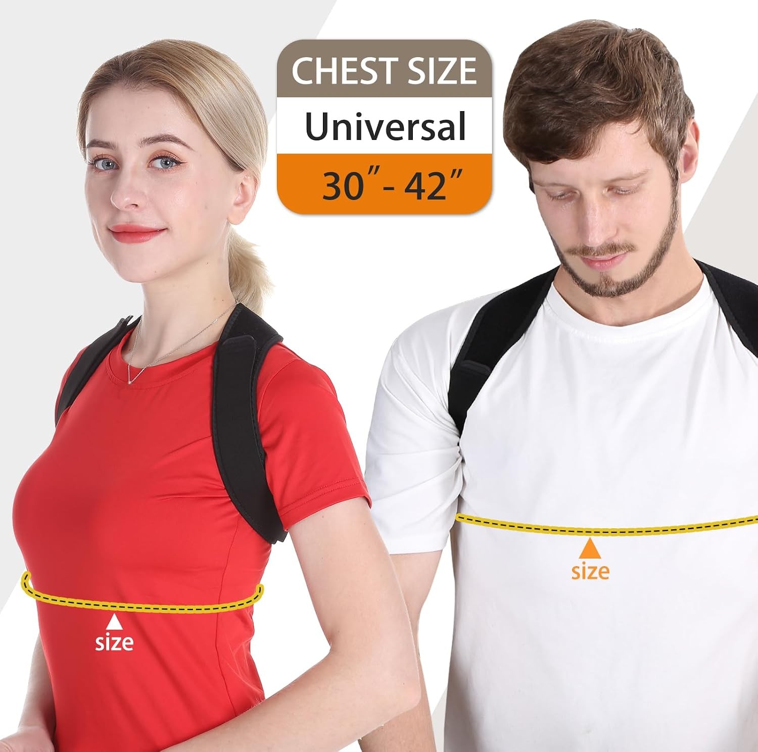 Posture Corrector for Men and Women, Comfortable Upper and Back Brace,…