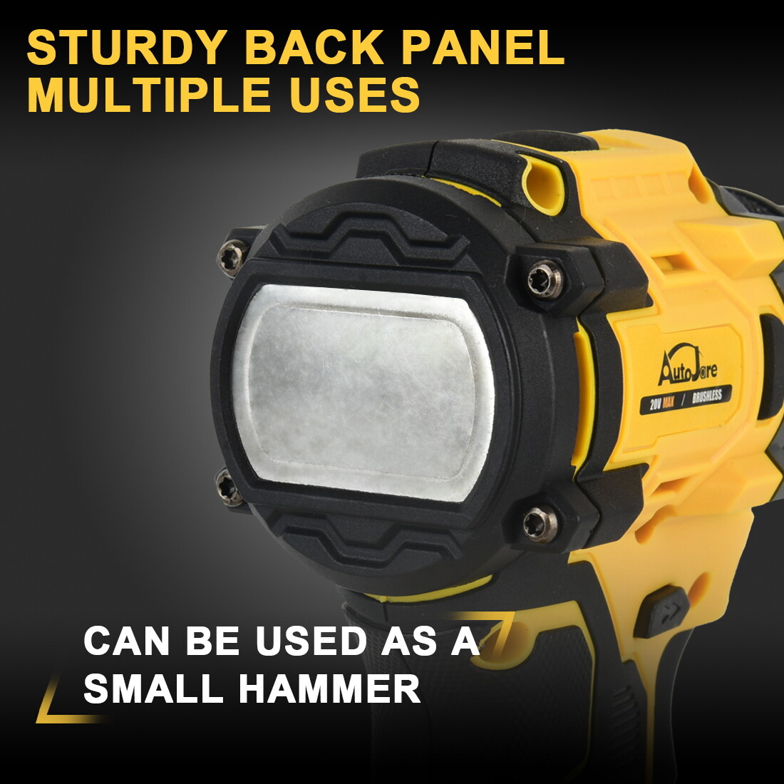 Cordless Brushless 3/8 in. Drill Driver for Dewalt 20V Max Battery TOOL ONLY