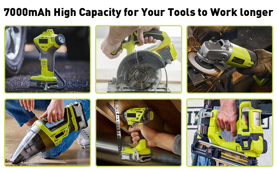 PACK 8Ah For RYOBI 18V One+ Plus High Capacity Compact Battery 4Ah PBP005 P108