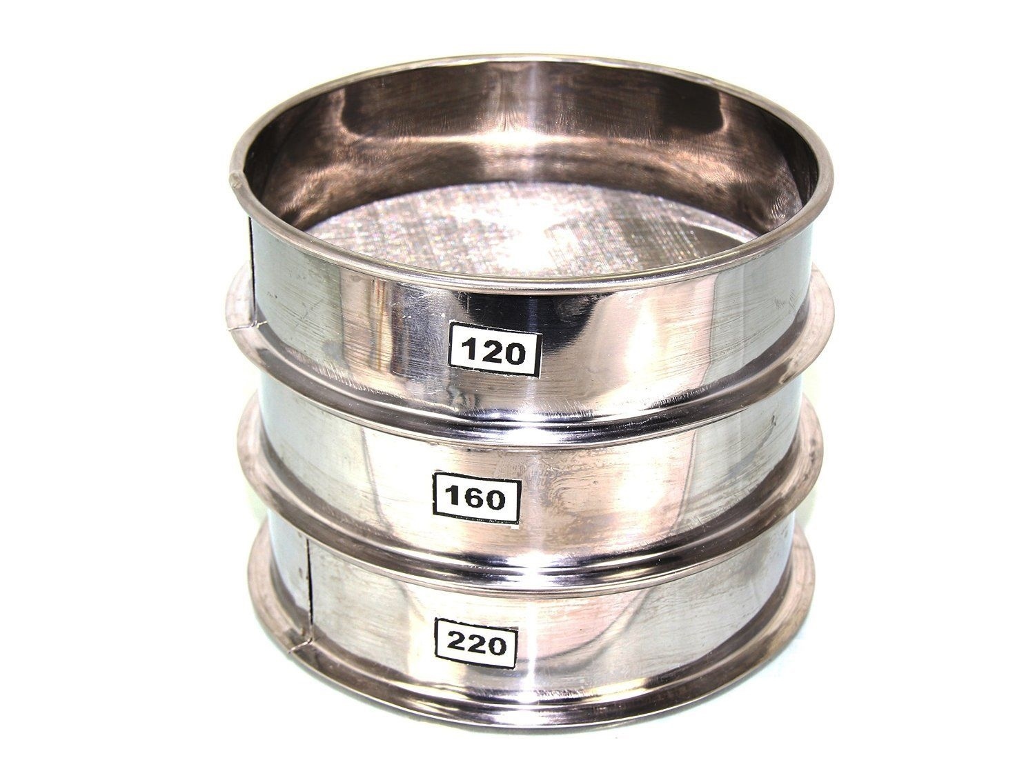 Aluminum Herbal Pollen Hash Extractor stackable sifter 120 160 220 Micro set