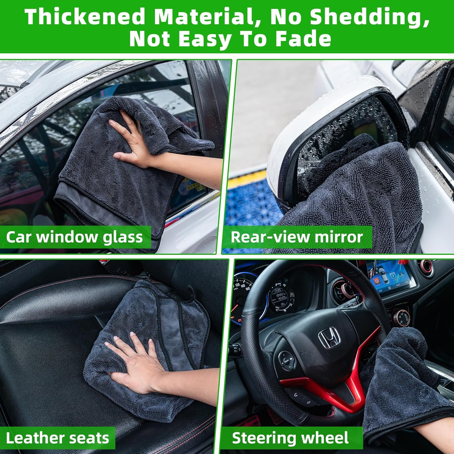 Large Microfiber Car Drying Towel, Ultra Absorbent Microfiber Cleaning Cloth for