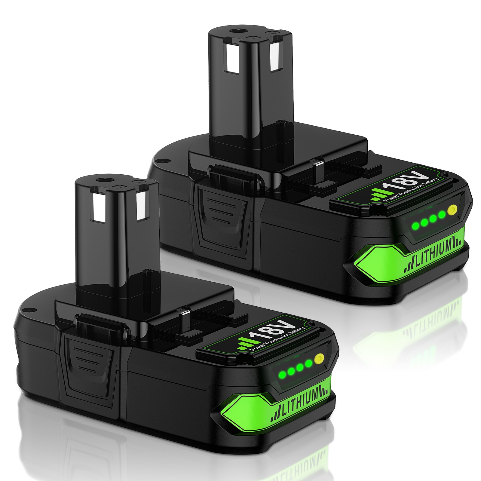 3.8Ah For RYOBI 18V Battery High Capacity Lithium Battery w/Charger P102 P103