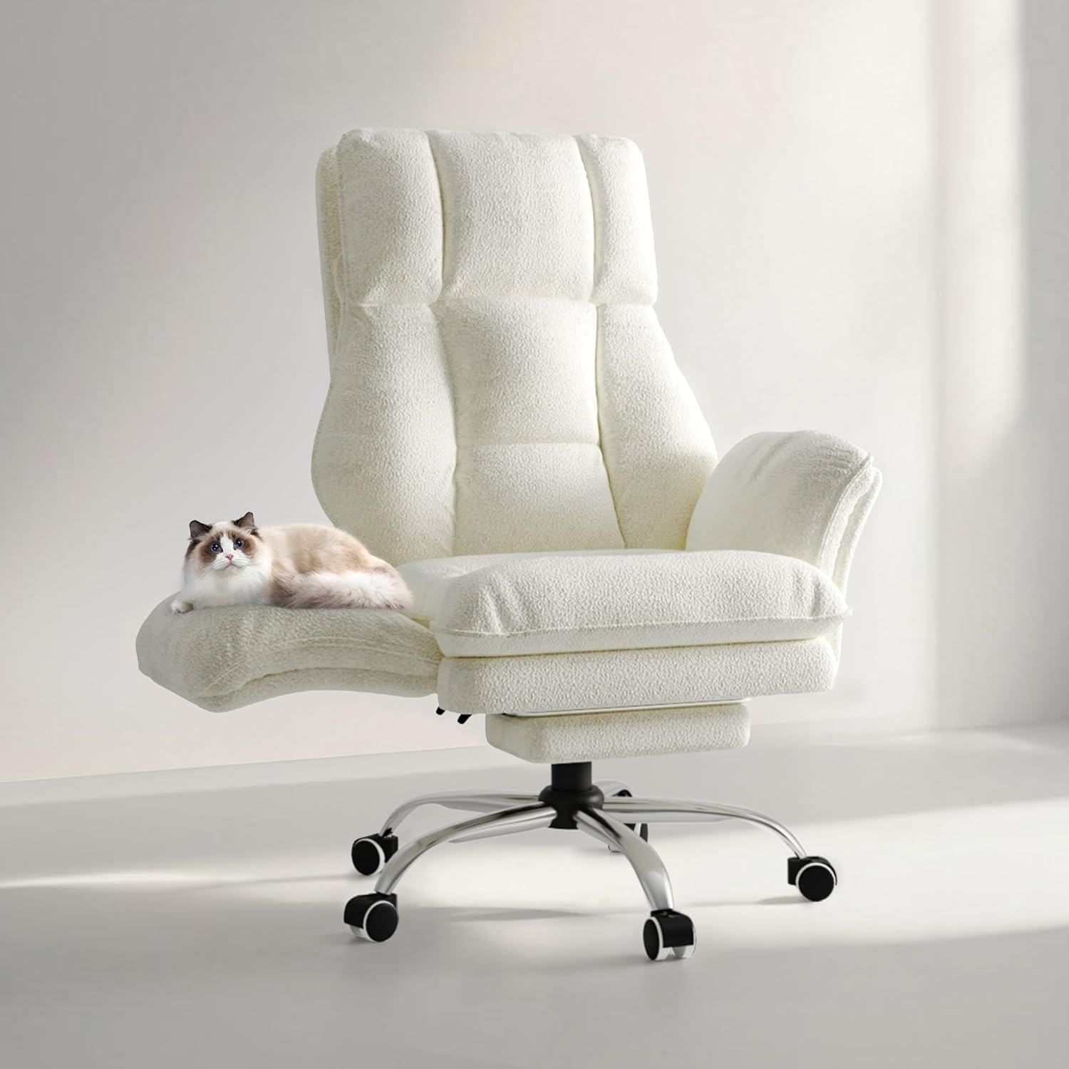 Office Chair Desk Chair Adjustable Ergonomic Computer Gaming Chair w/ Foot Rest