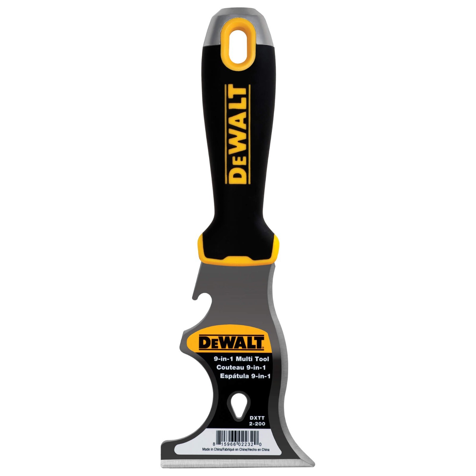DEWALT 9-in-1 Painter’s Tool | Carbon Steel w/Soft Grip Handle | DXTT-2-200