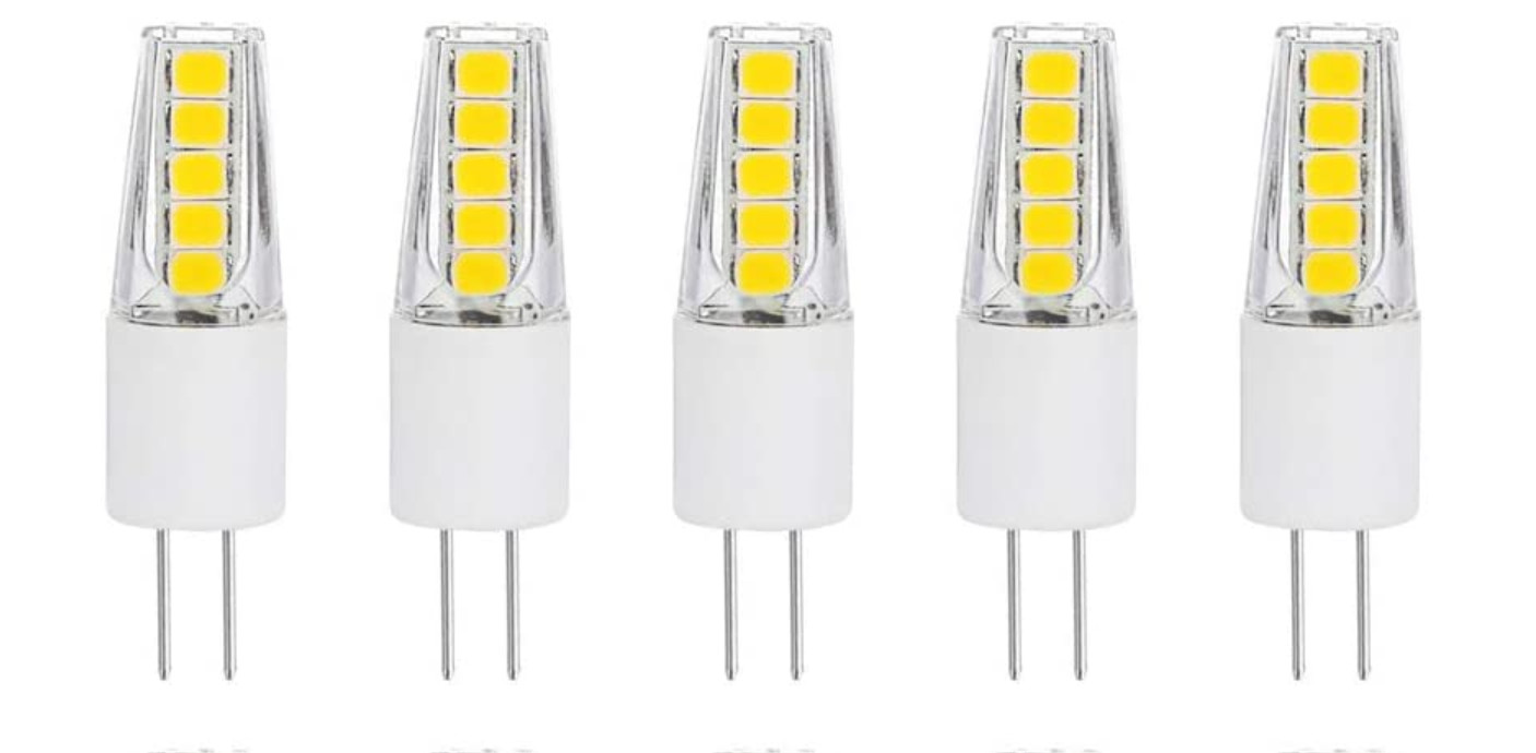 5pack G4 2WLED Light Bulbs 3000K /6000K Lighting Non-Dimmable Landscape LED Bulb
